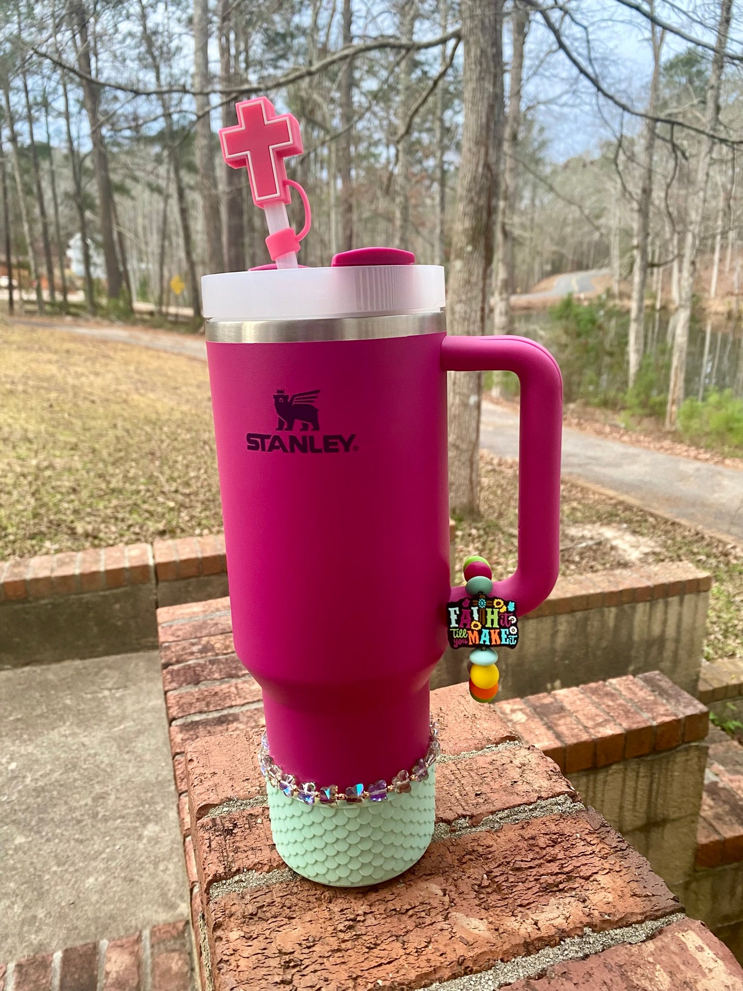 Mint Green Mermaid Chameleon Stanley Tumbler Boot Sleeve #20