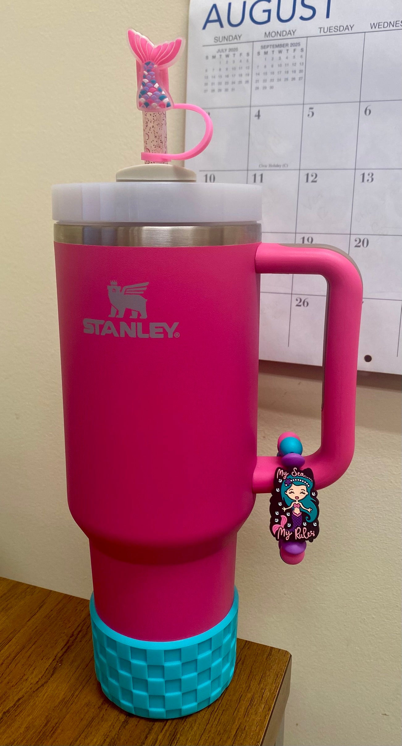 My Sea My Rules Mermaid Stanley Tumbler Cup Handle Charm