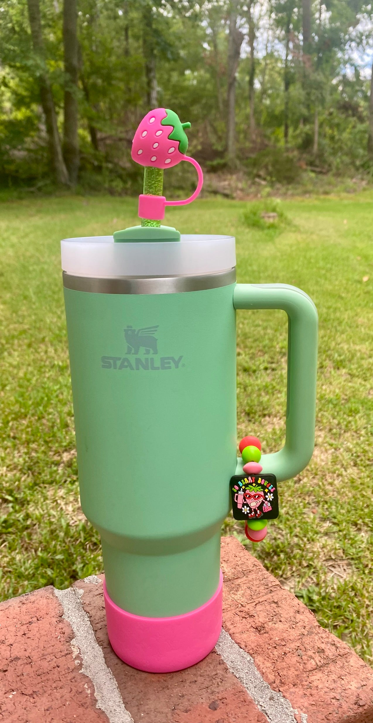 So Berry Boujee Stanley Tumbler Cup Handle Charm
