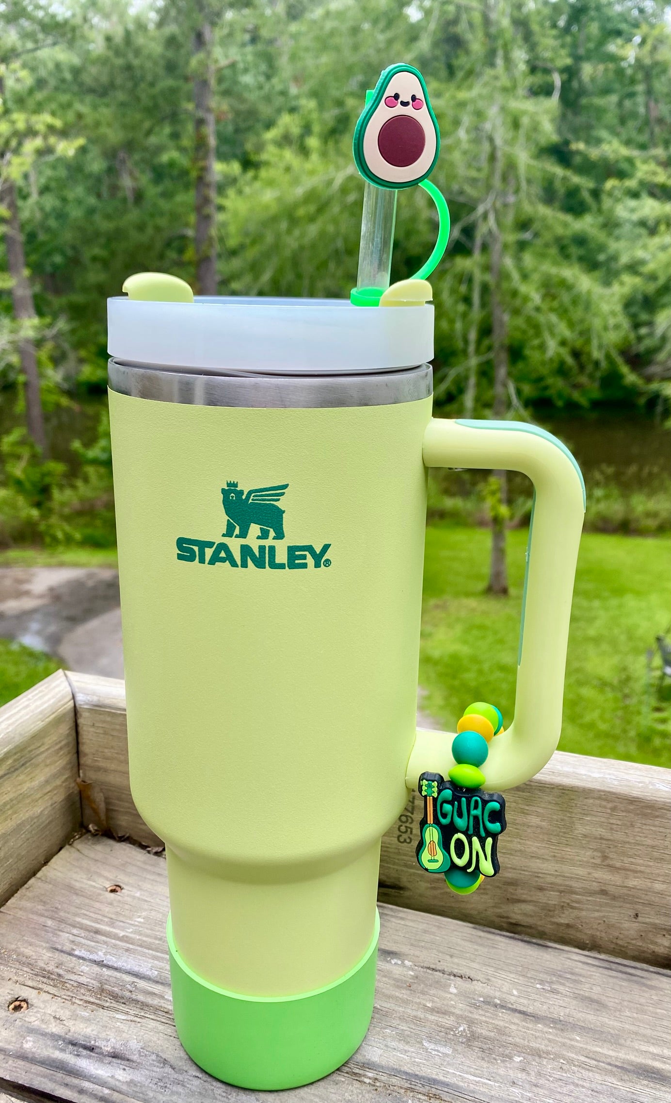 Guac On Avocado Guitar Stanley Tumbler Cup Handle Charm