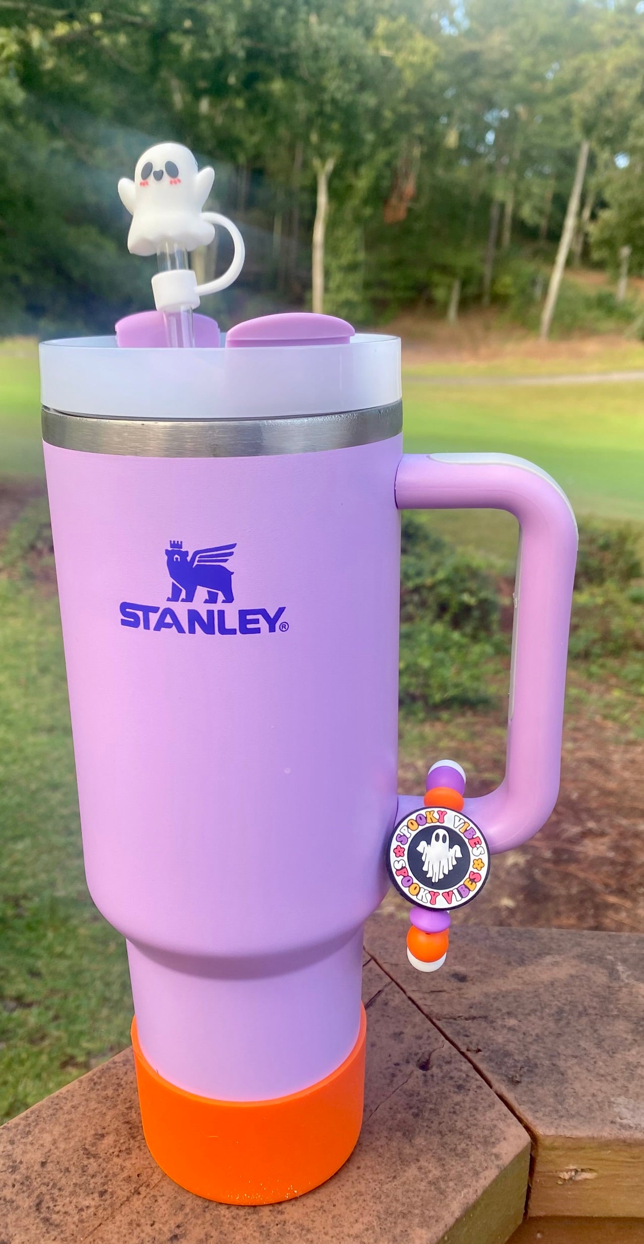 Happy Ghost 3D Straw Topper