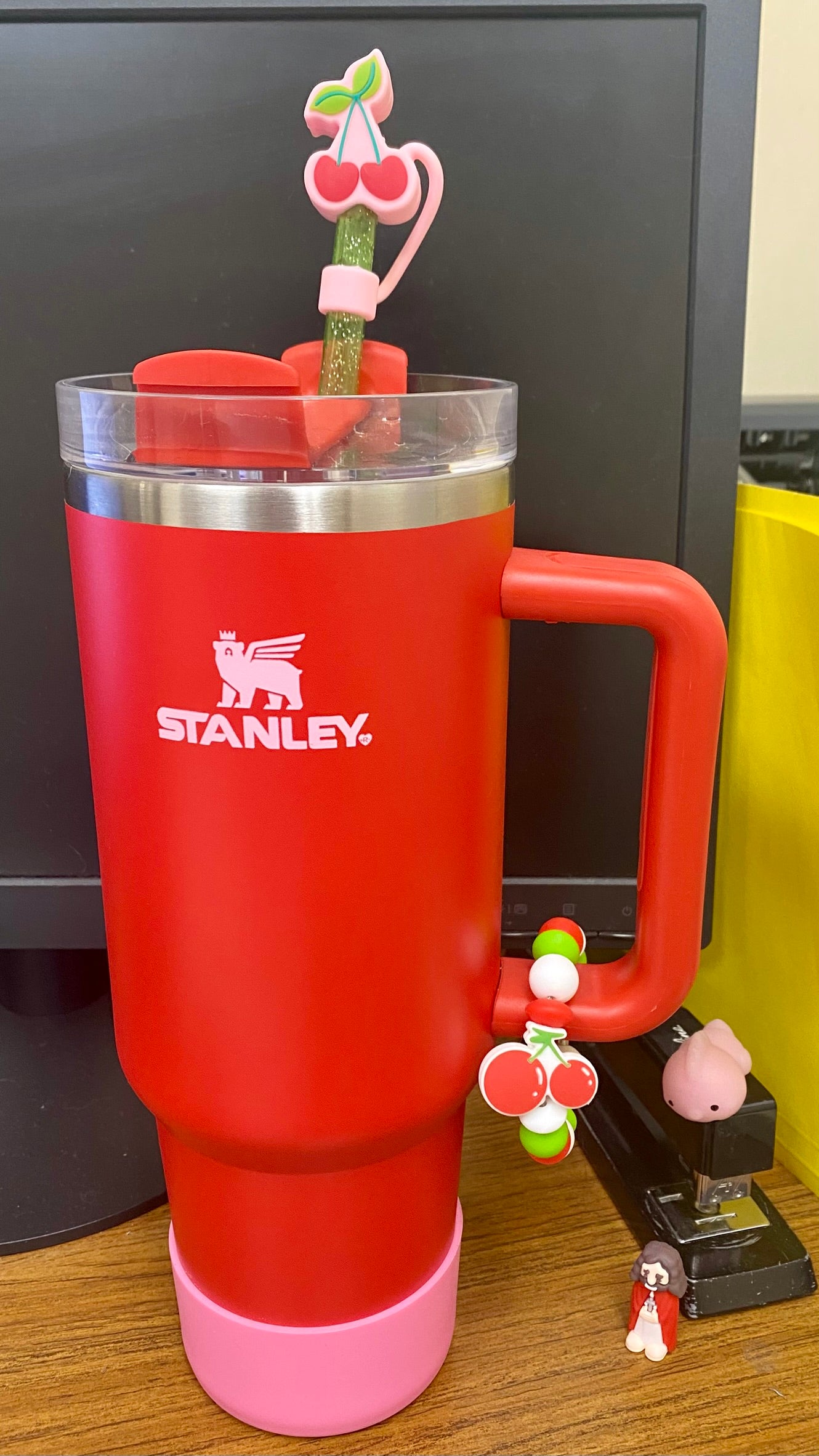 Red Cherries Stanley Tumbler Cup Handle Charm
