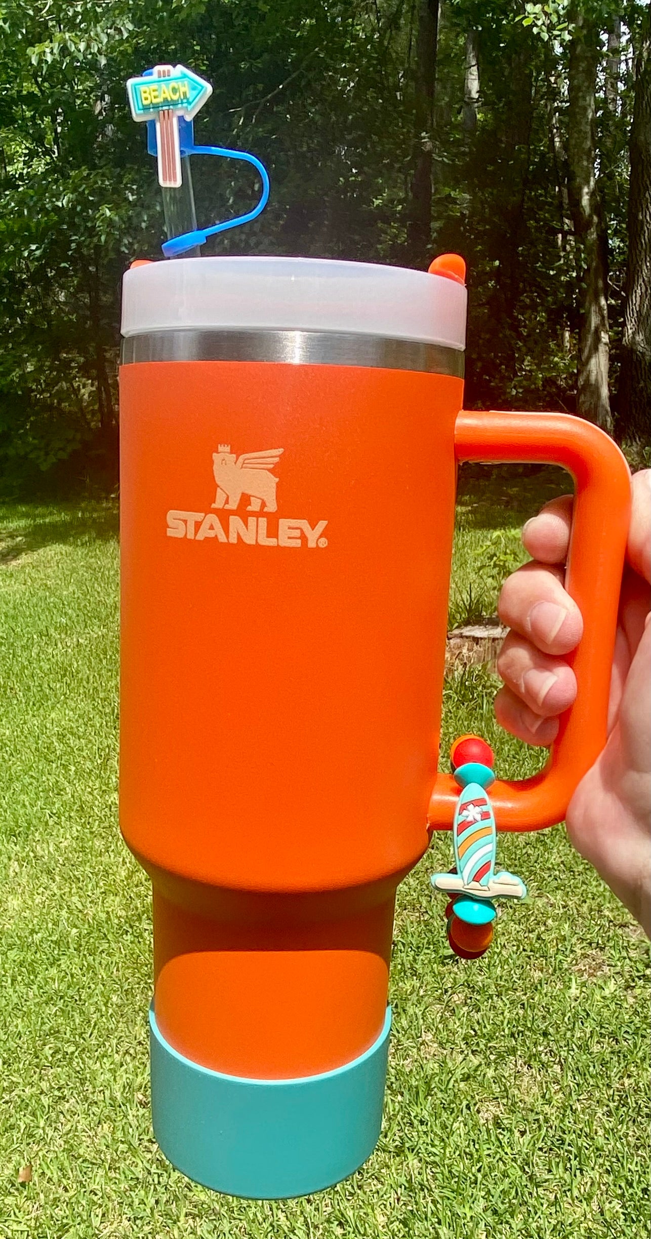 Surfboard Summer Stanley Tumbler Cup Handle Charm