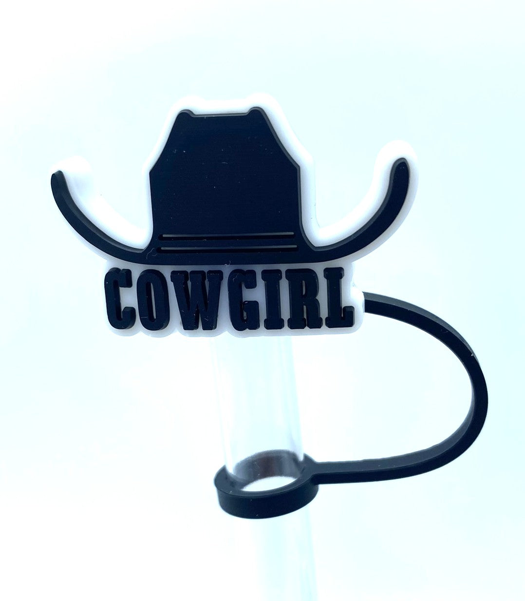 Cowgirl Black Cowboy Hat Straw Topper