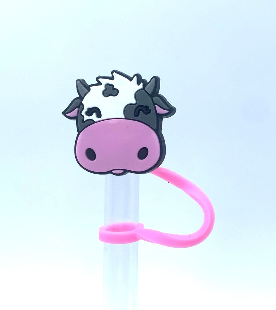 Cow Face Straw Topper