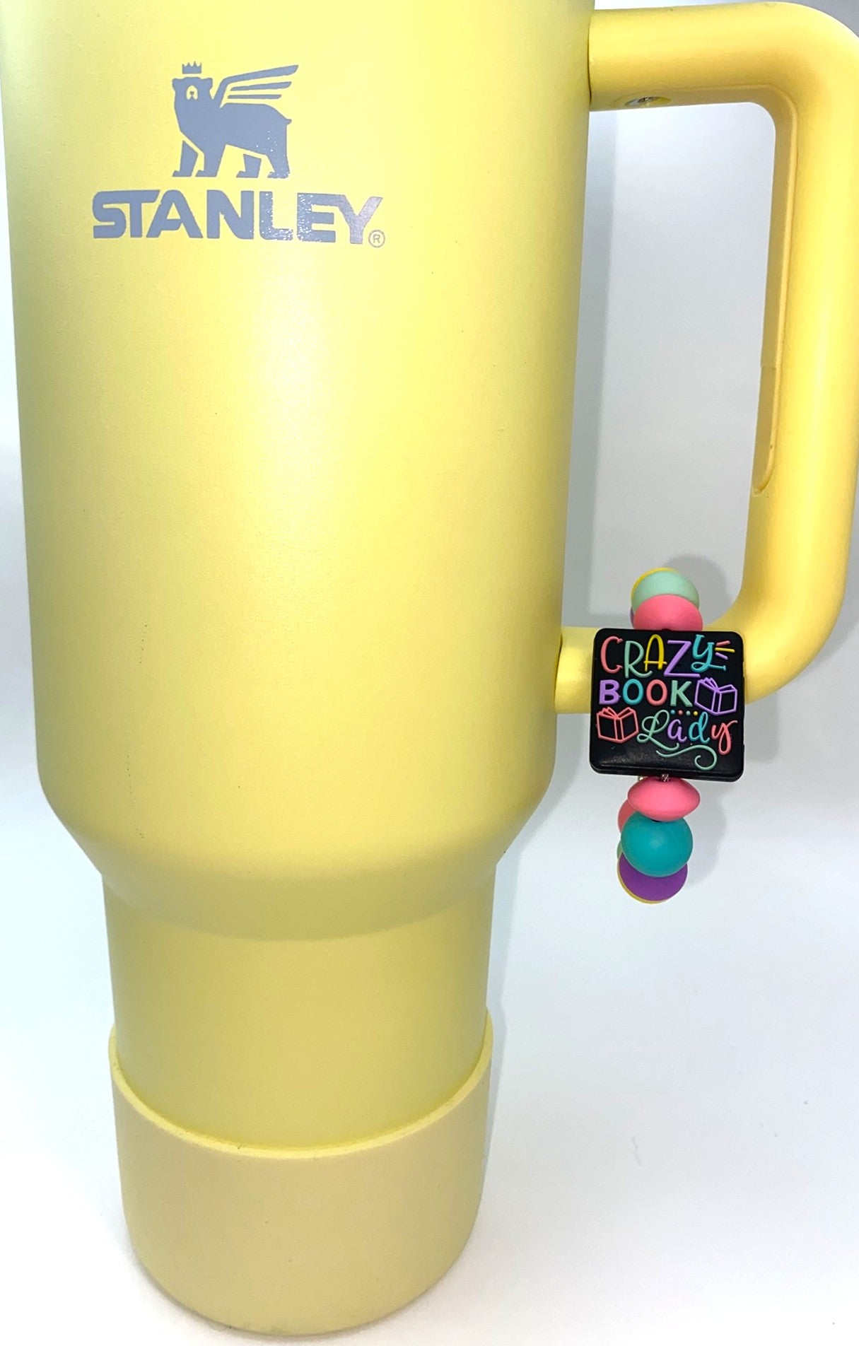 Crazy Book Lady Stanley Tumbler Cup Handle Charm