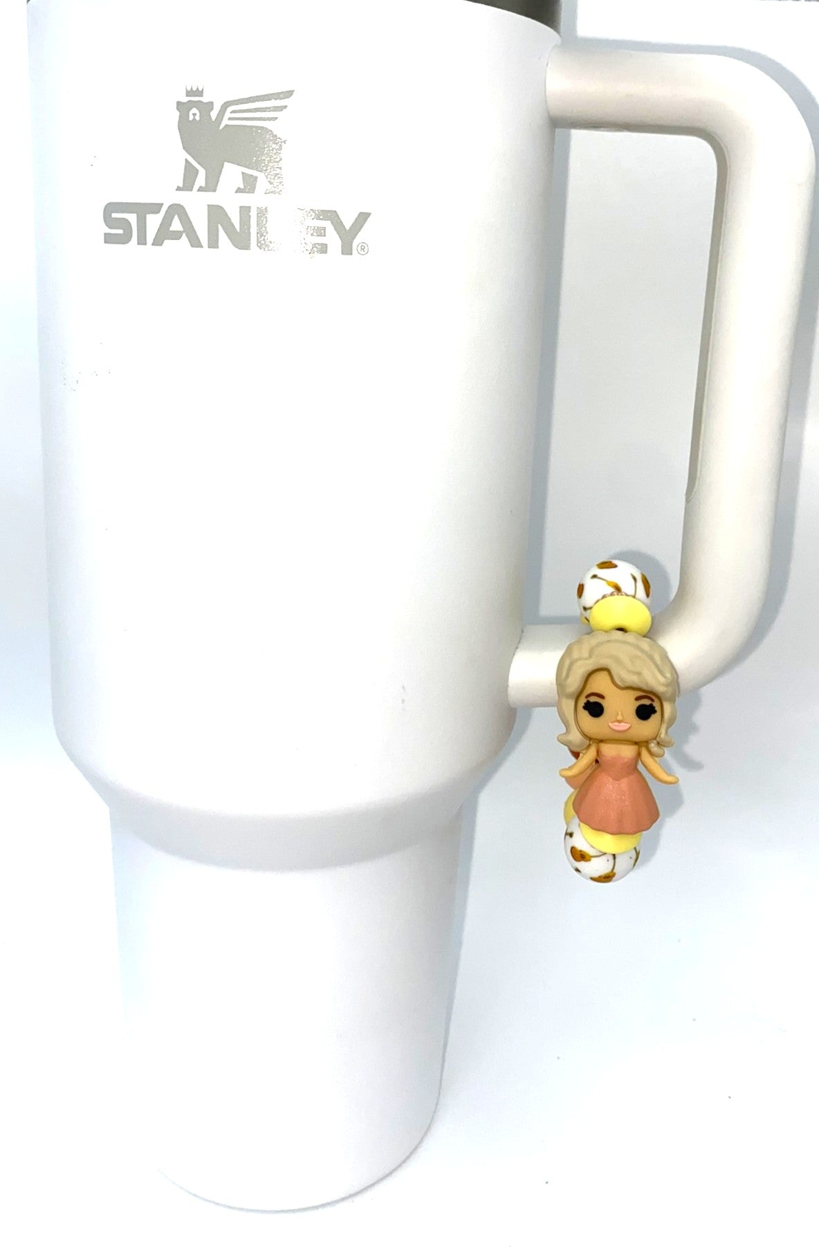 Dolly 3D Country Music Star Singer Stanley Tumbler Cup Handle Charm