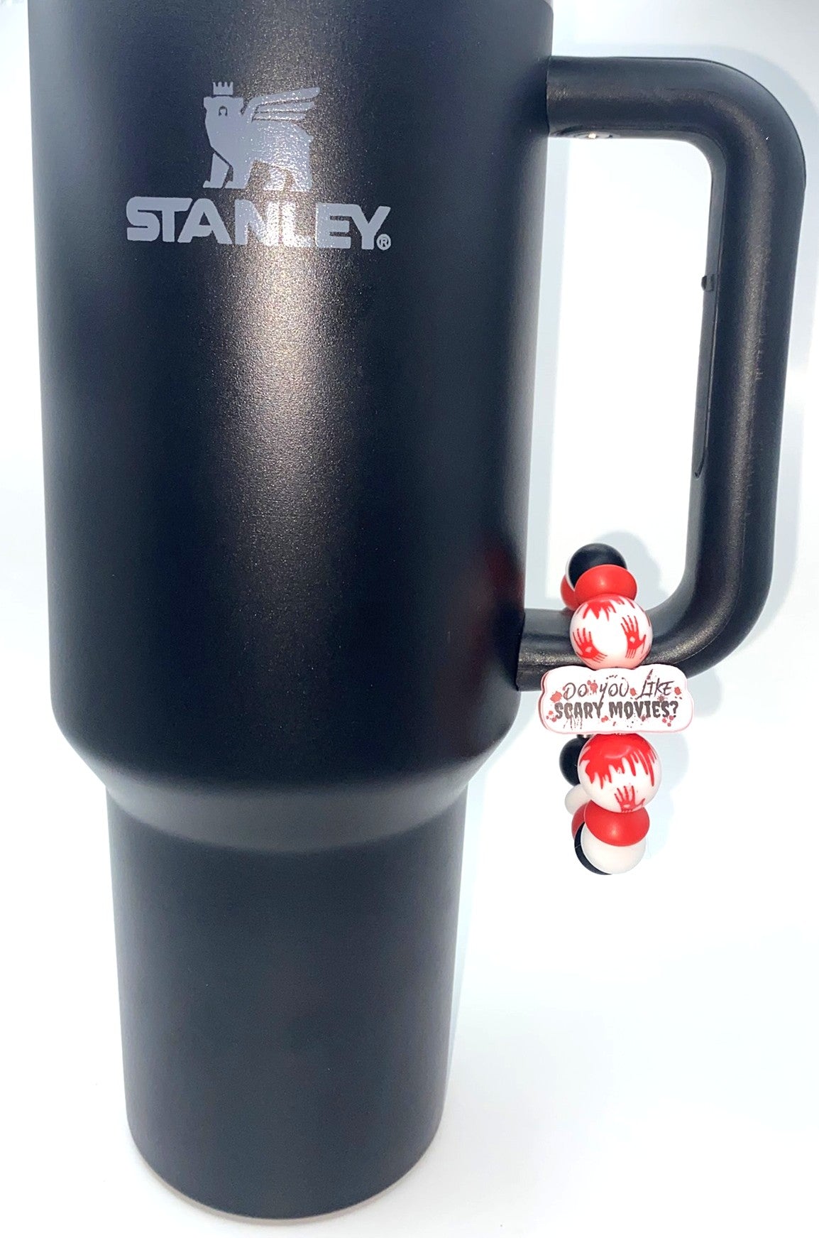 Do You Like Scary Movies Ghost Face Scream Horror Stanley Tumbler Cup Handle Charm