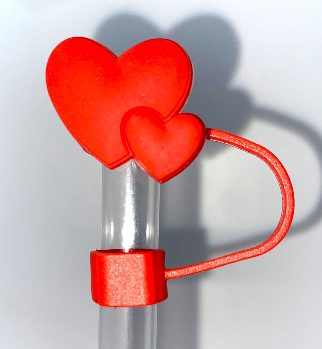 Duo Hearts Straw Topper