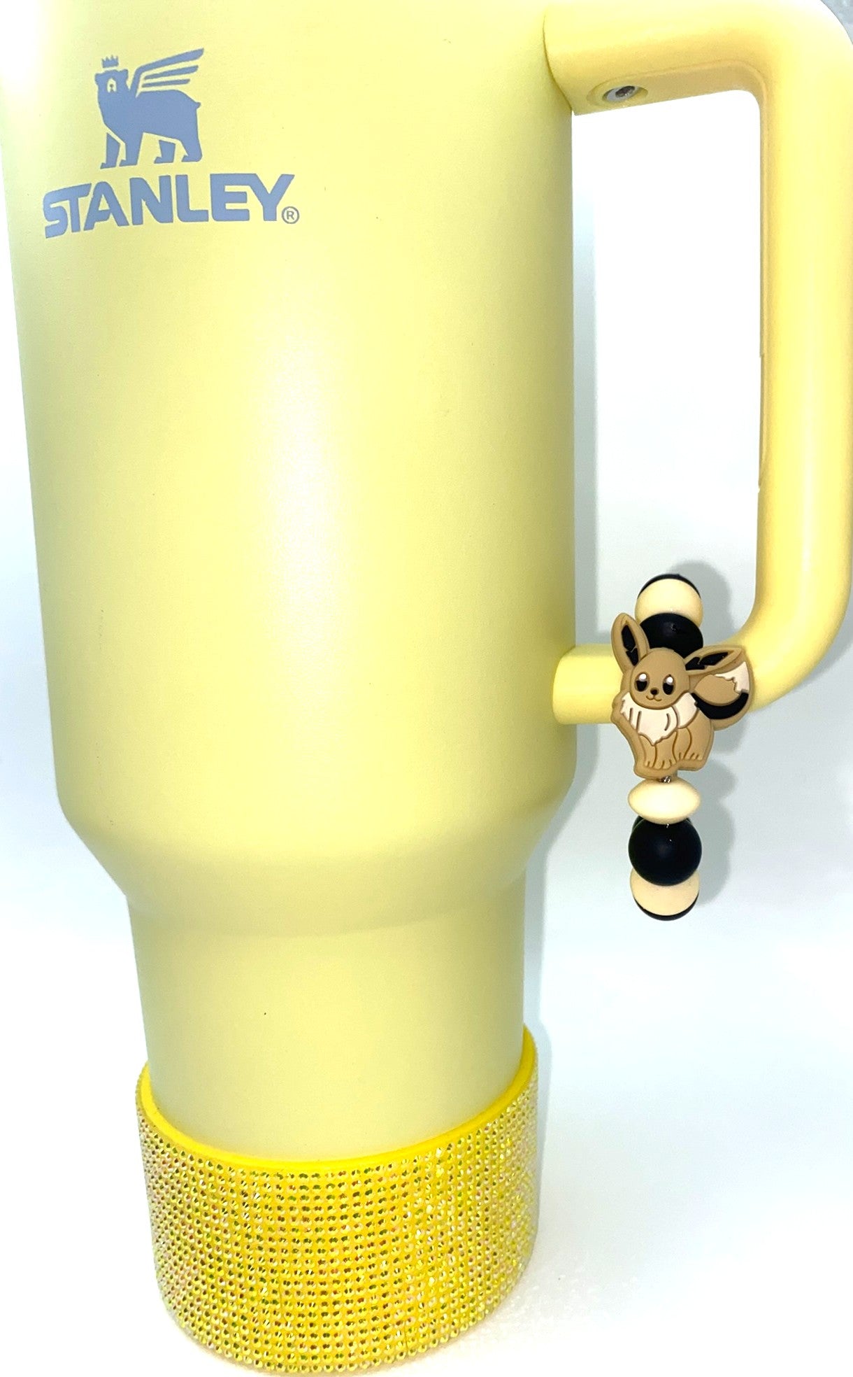 Brown Fox Poke Anime Video Game Character Stanley Tumbler Cup Handle Charm