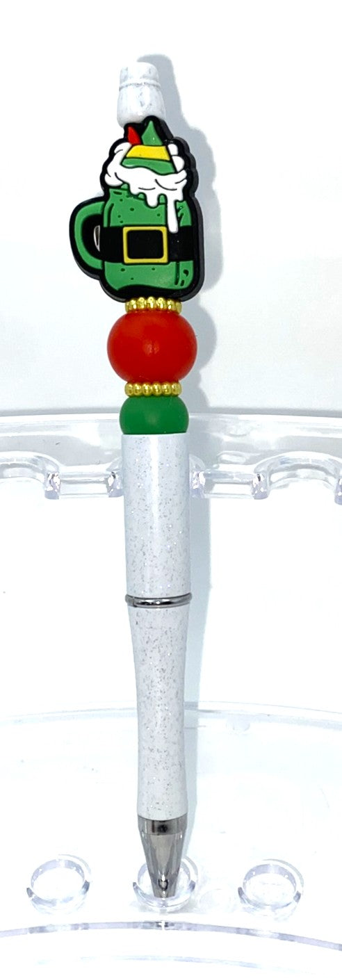 Elf Buddy Frappe Beaded Pen