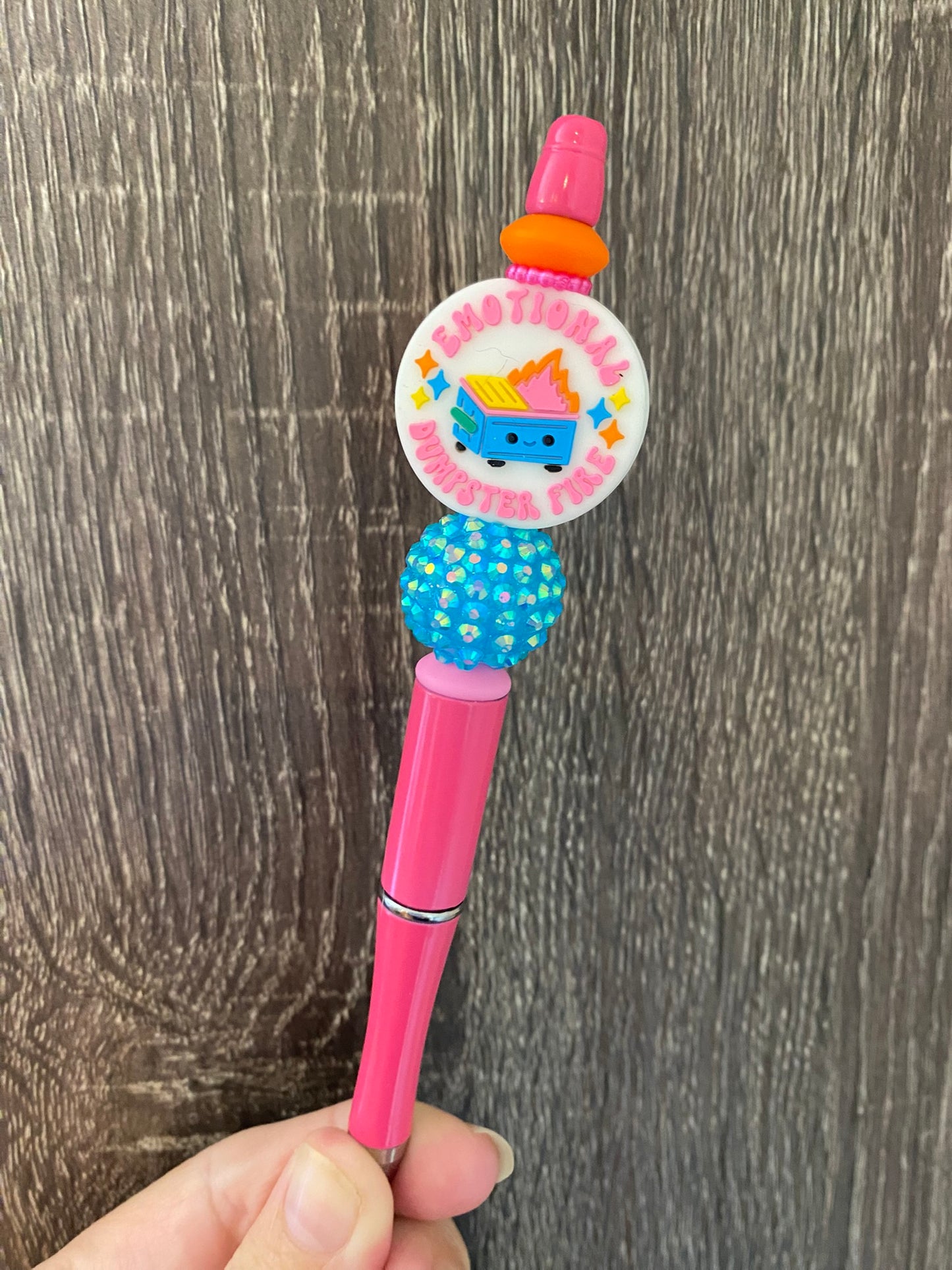 Emotional Dumpster Fire Beaded Pen