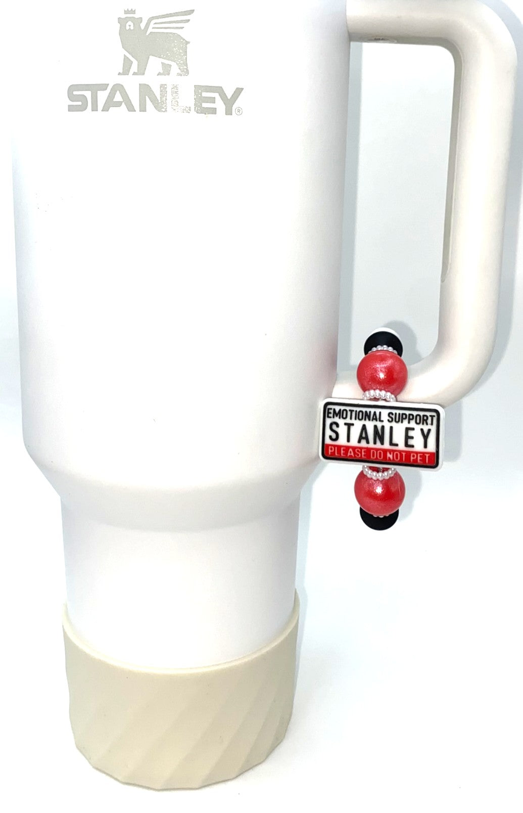 Emotional Support Stanley Please Do Not Pet Stanley Tumbler Cup Handle Charm