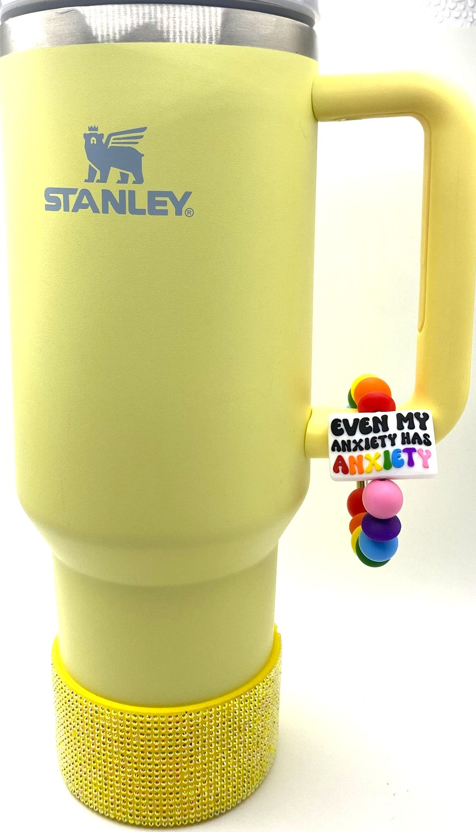 Even My Anxiety Has Anxiety Funny Stanley Tumbler Cup Handle Charm