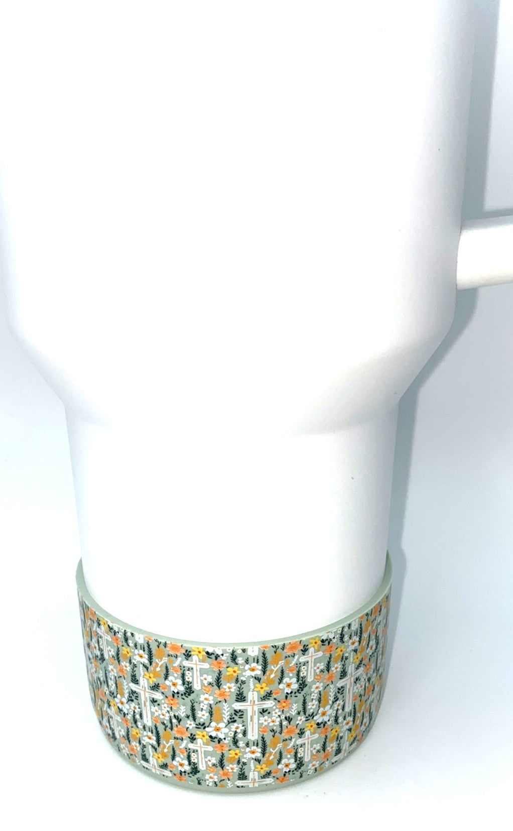 Faith Crosses Floral Tumbler Boot Sleeve #164