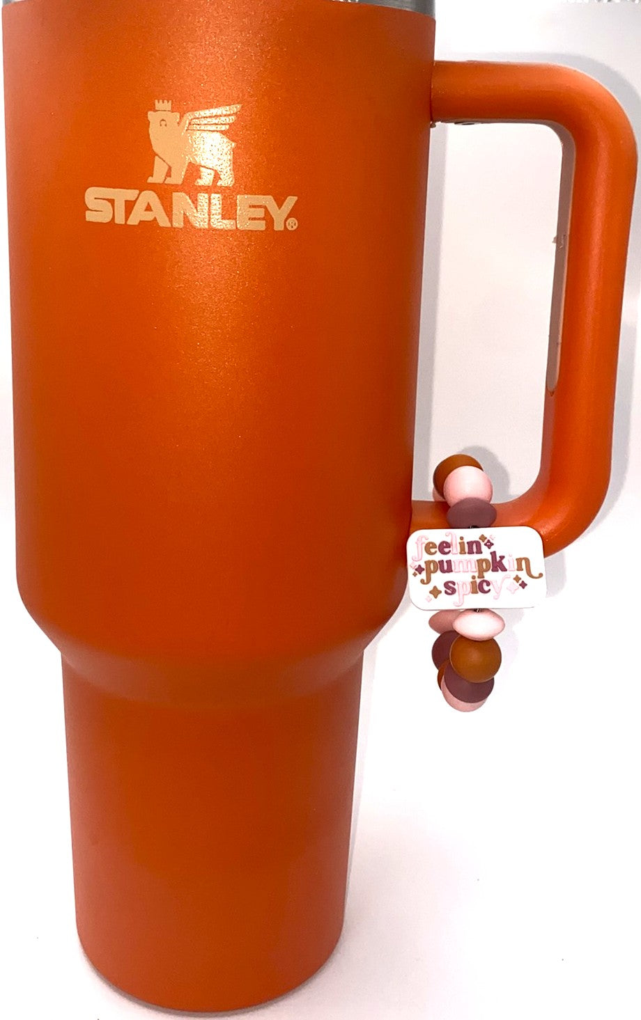 Feeling Pumpkin Spicy Stanley Tumbler Cup Handle Charm