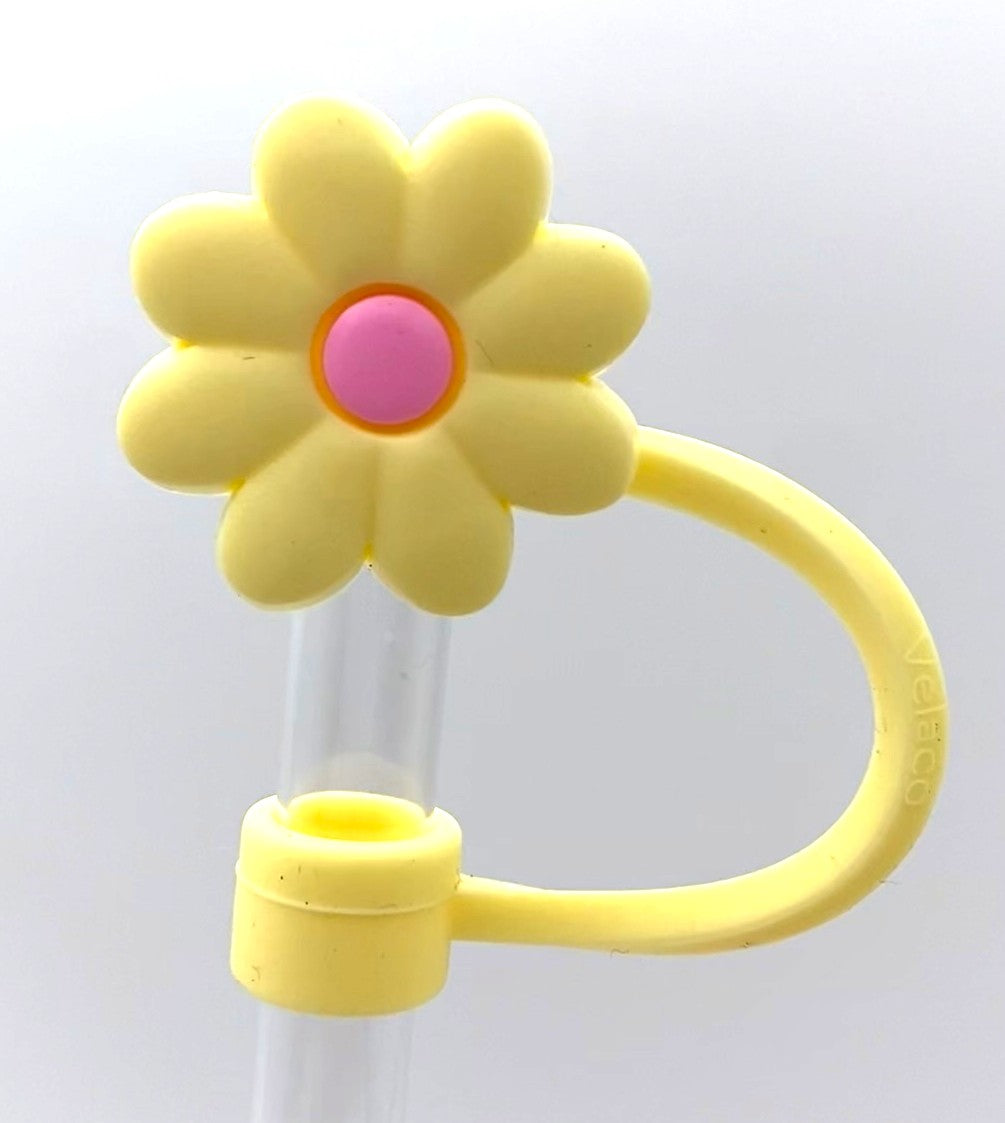 Yellow Flower Straw Topper