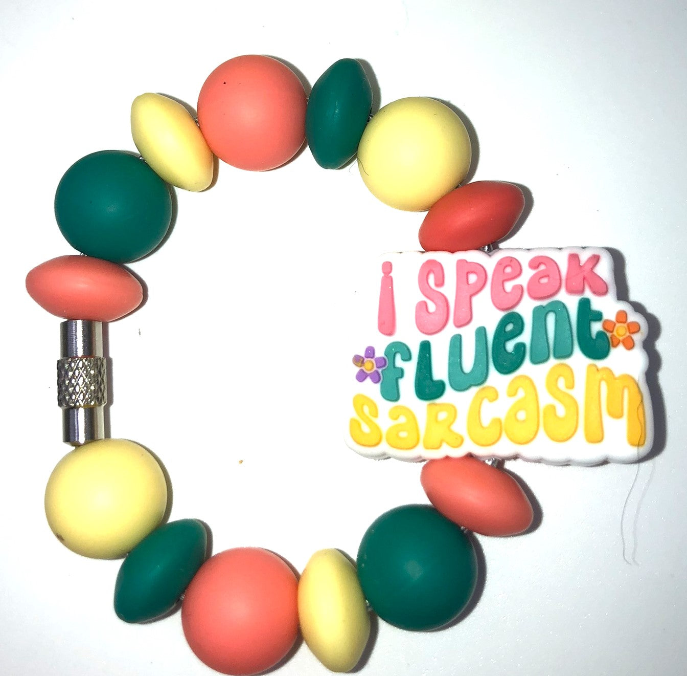 I Speak Fluent Sarcasm Funny Stanley Tumbler Cup Handle Charm