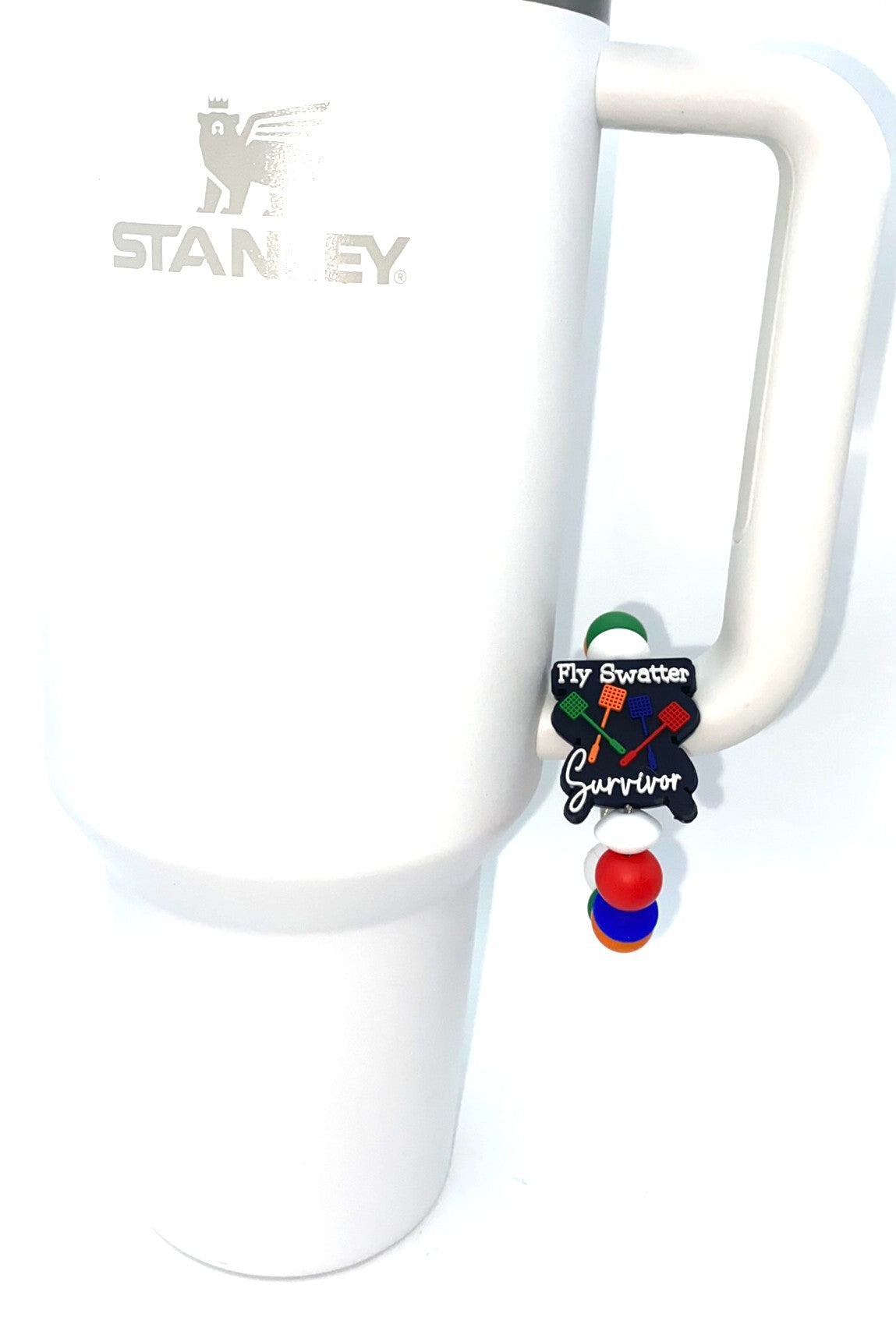 Fly Swatter Survivor Stanley Tumbler Cup Handle Charm
