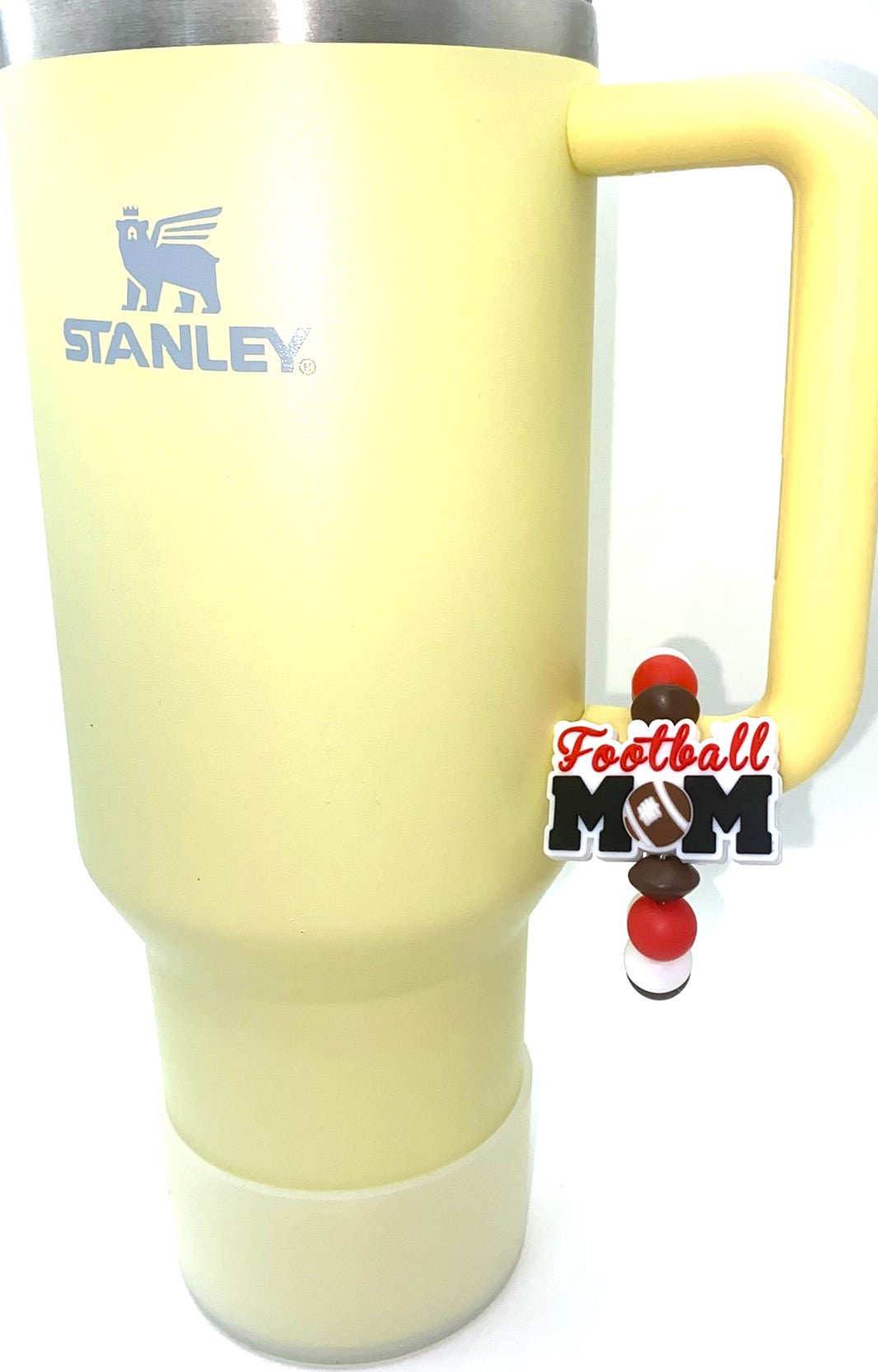 Football Mom Stanley Tumbler Cup Handle Charm