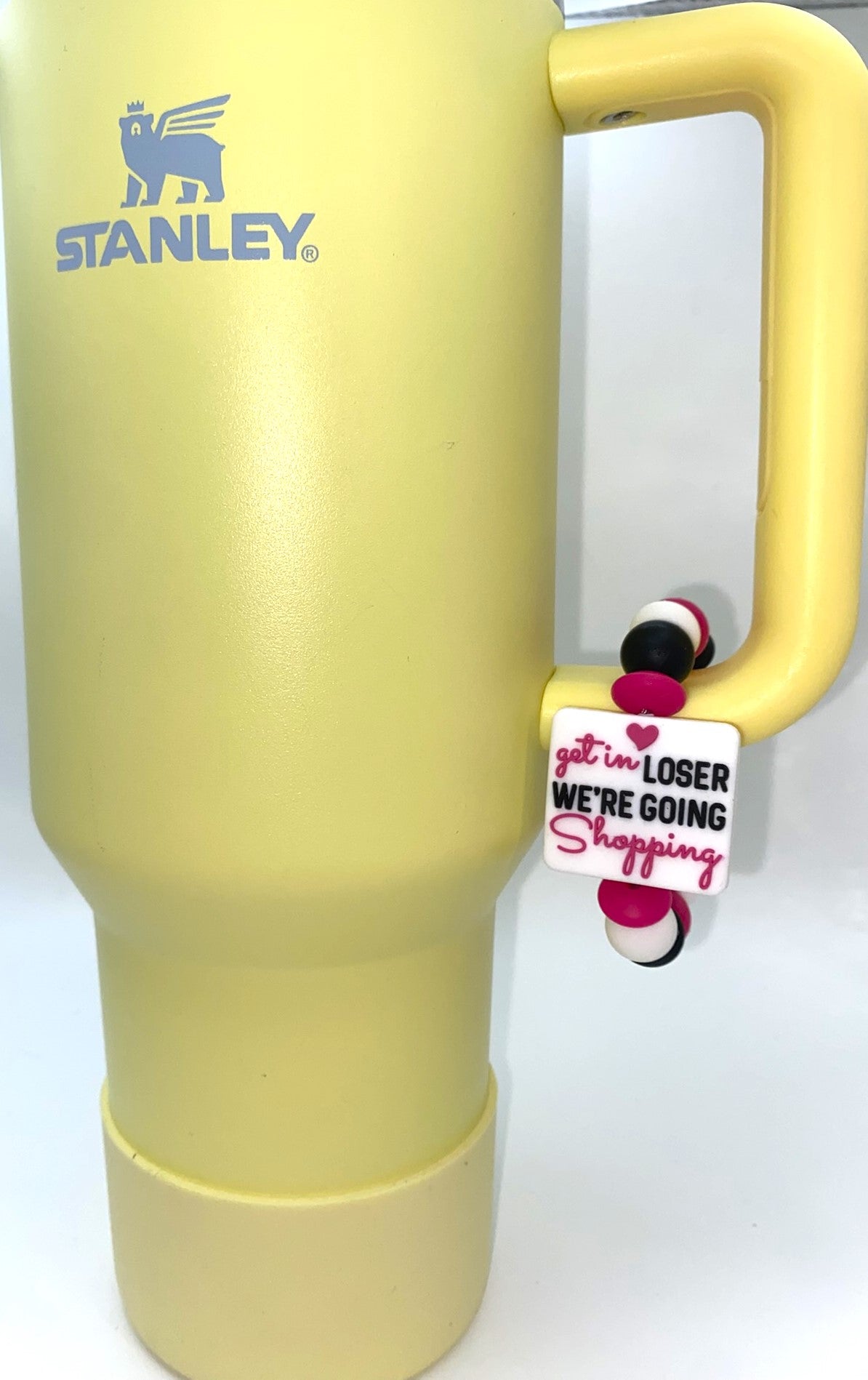 Get In Loser We're Going Shopping Mean Girls Stanley Tumbler Cup Handle Charm