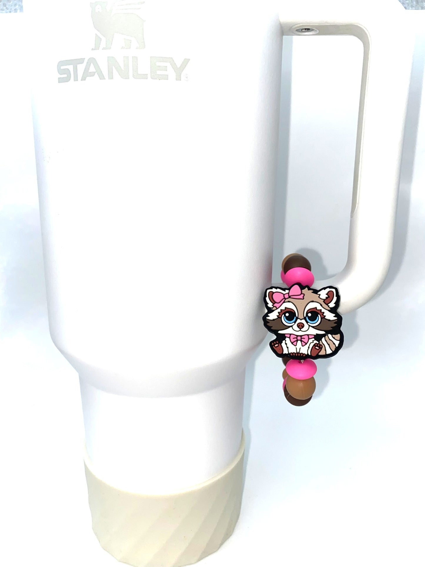 Girly Raccoon Stanley Tumbler Cup Handle Charm