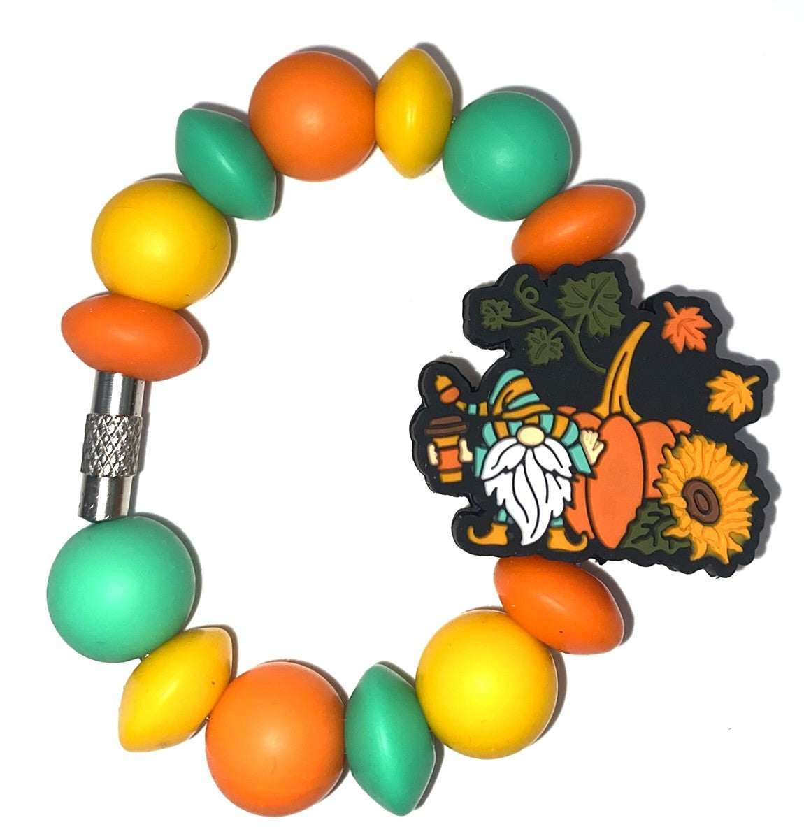 Gnome Fall Pumpkins Stanley Tumbler Cup Handle Charm