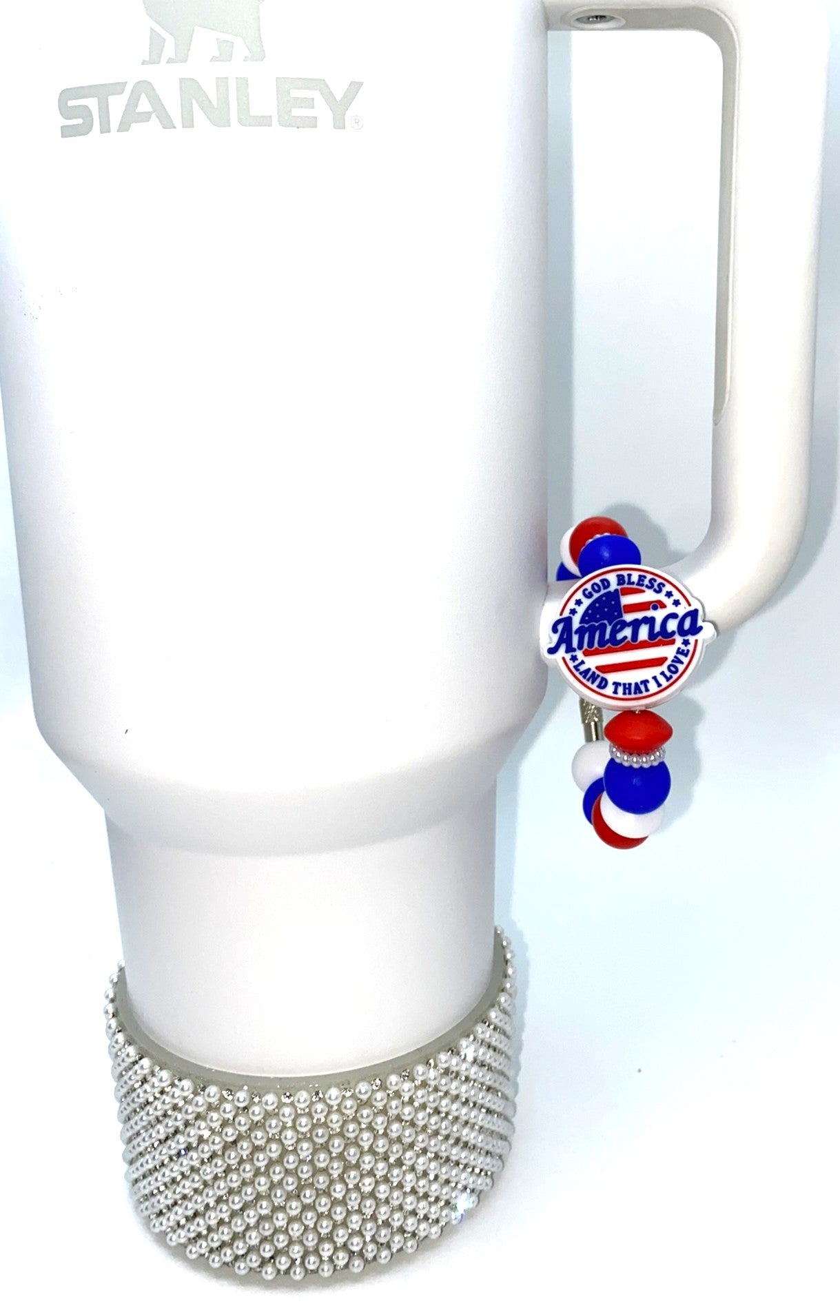 God Bless America Stanley Tumbler Cup Handle Charm