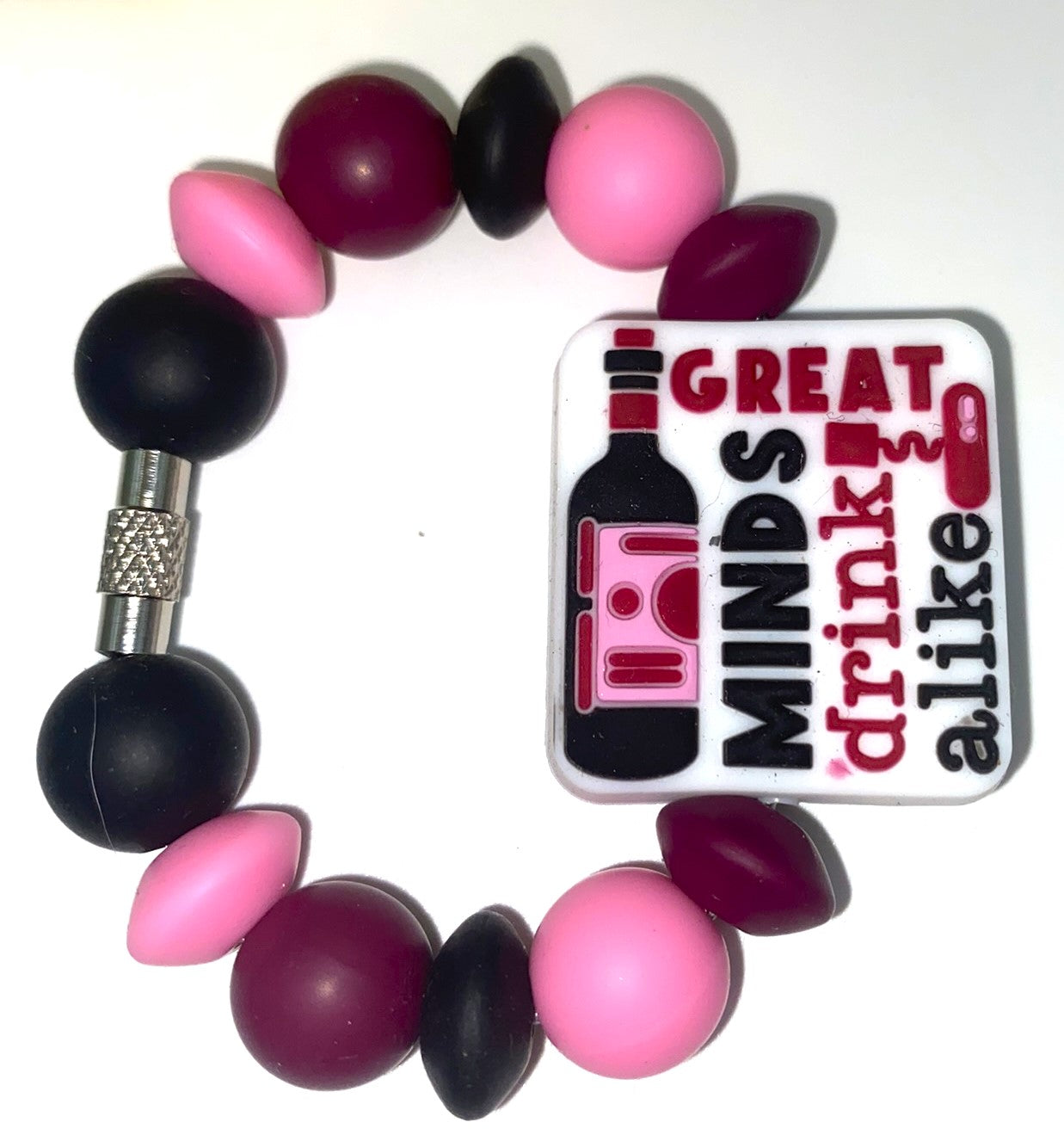 Great Minds Drink Alike Stanley Tumbler Cup Handle Charm