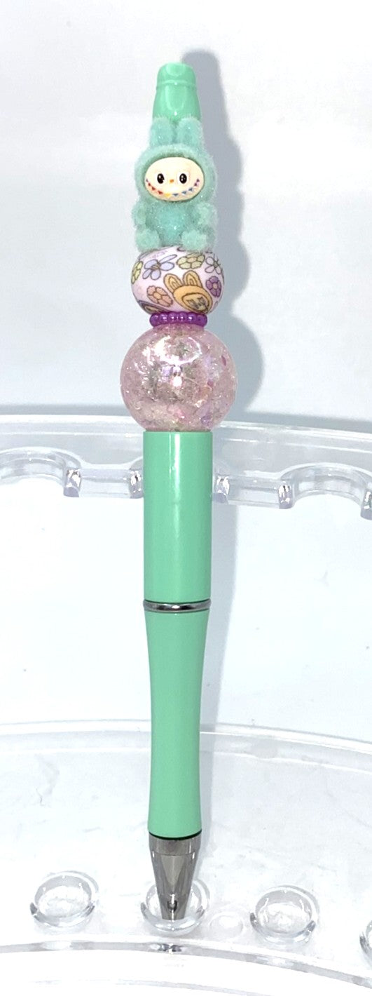 Light Green Elvish Furry Forest Monster Bubu Beaded Pen