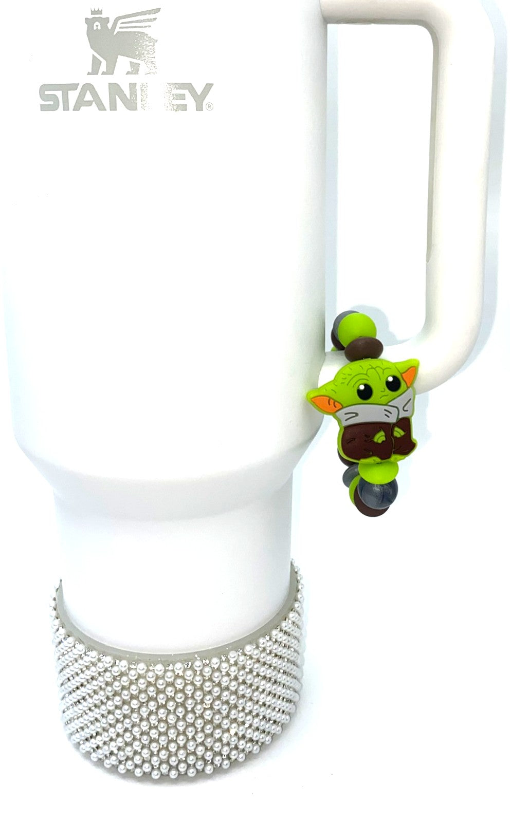 Baby Green Star Alien Space Wars Stanley Tumbler Cup Handle Charm