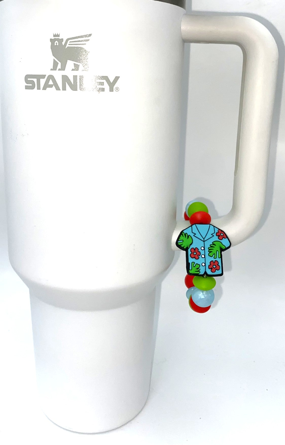 Hawaiian Shirt Summer Stanley Tumbler Cup Handle Charm
