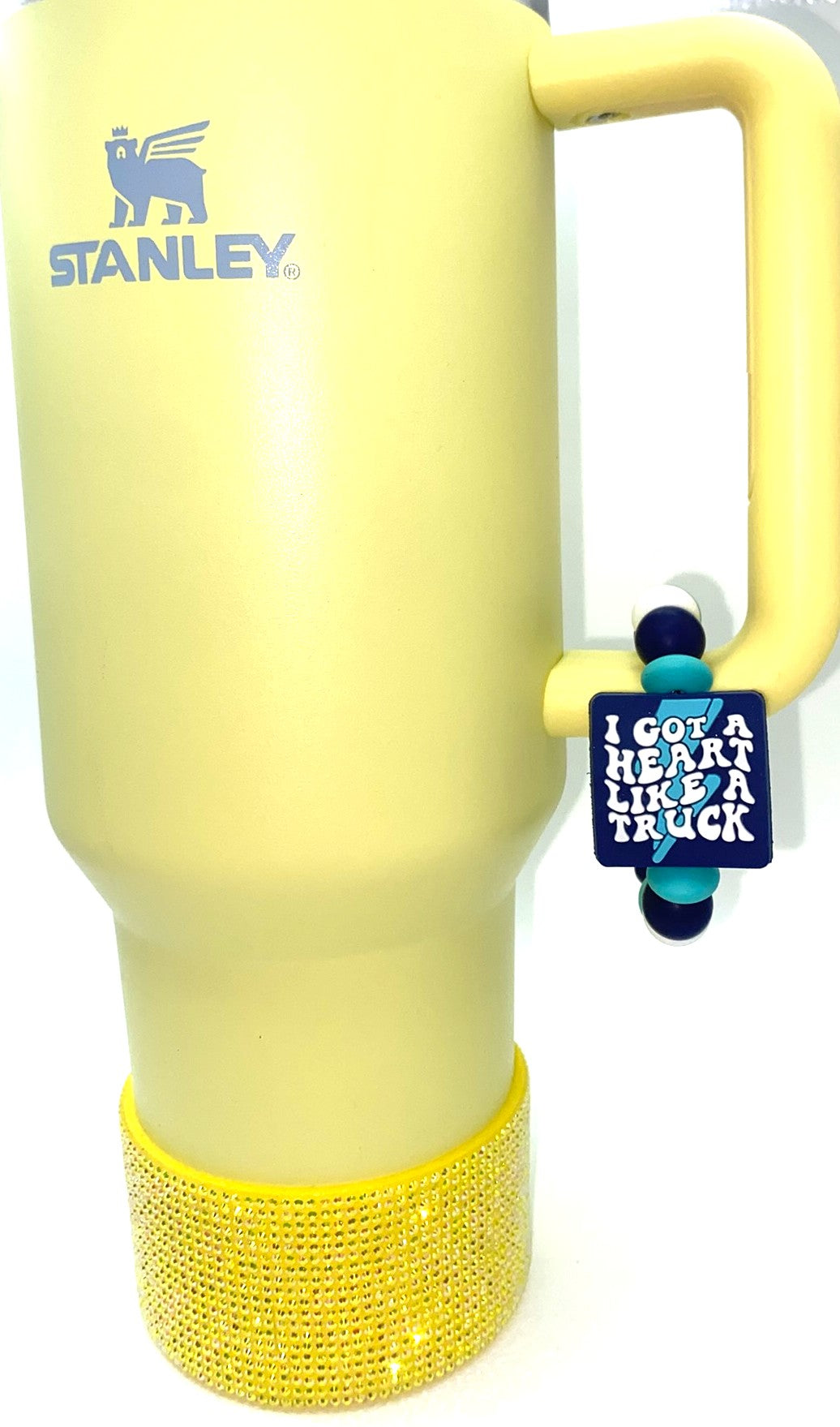 I Got A Heart Like A Truck Country Song Stanley Tumbler Cup Handle Charm