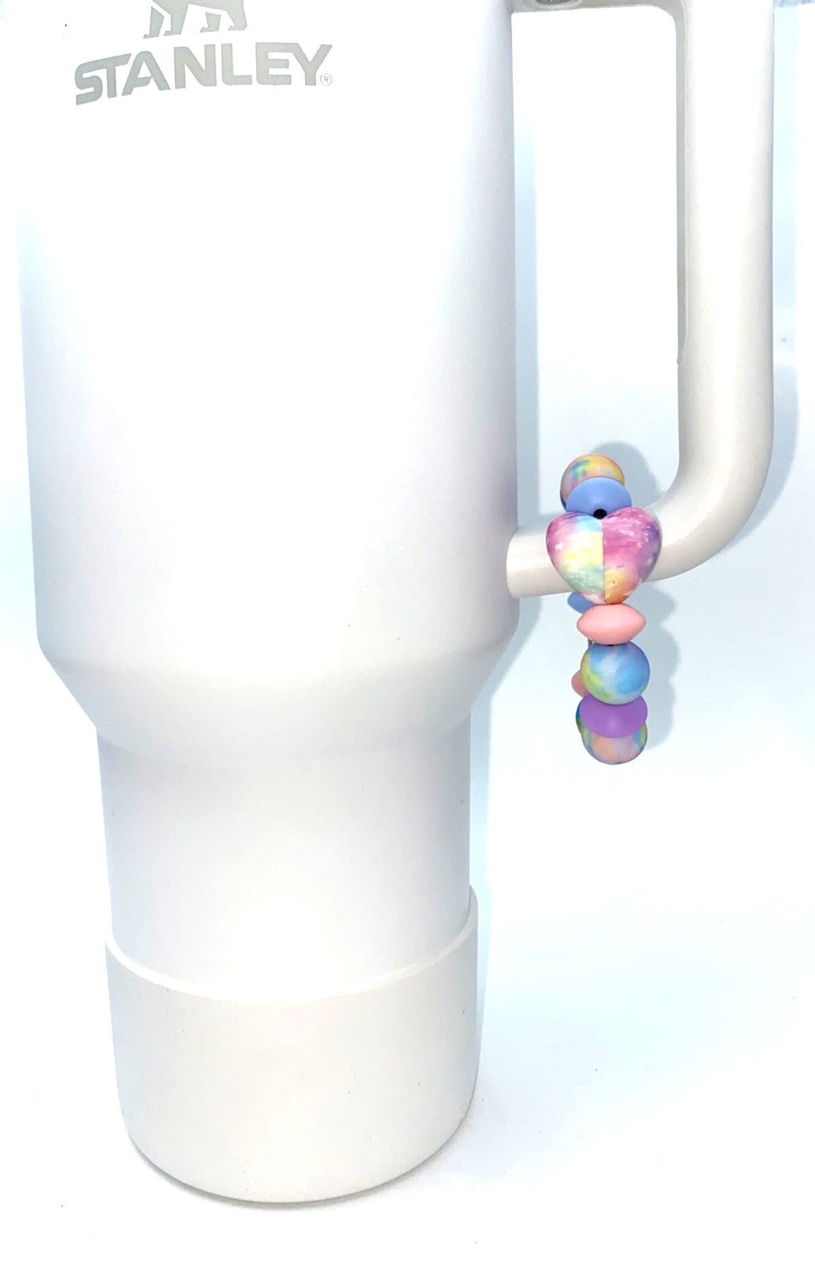 Pastel Colorful Heart Shooting Star Stanley Tumbler Cup Handle Charm