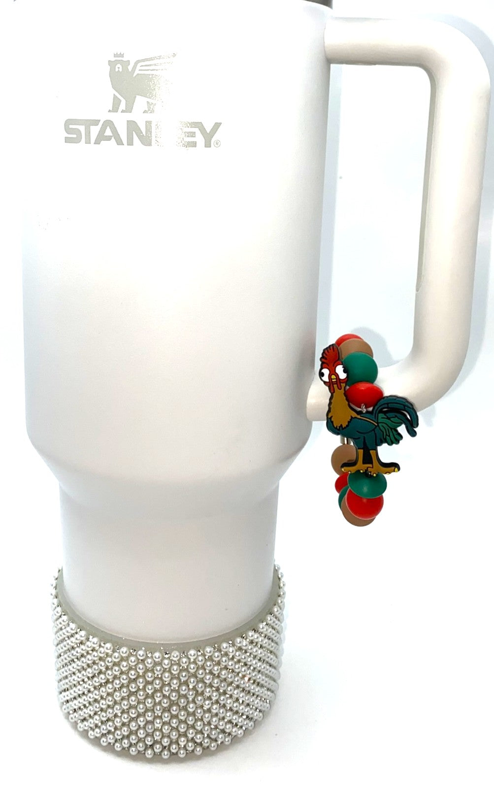 Crazy Chicken Character Stanley Tumbler Cup Handle Charm