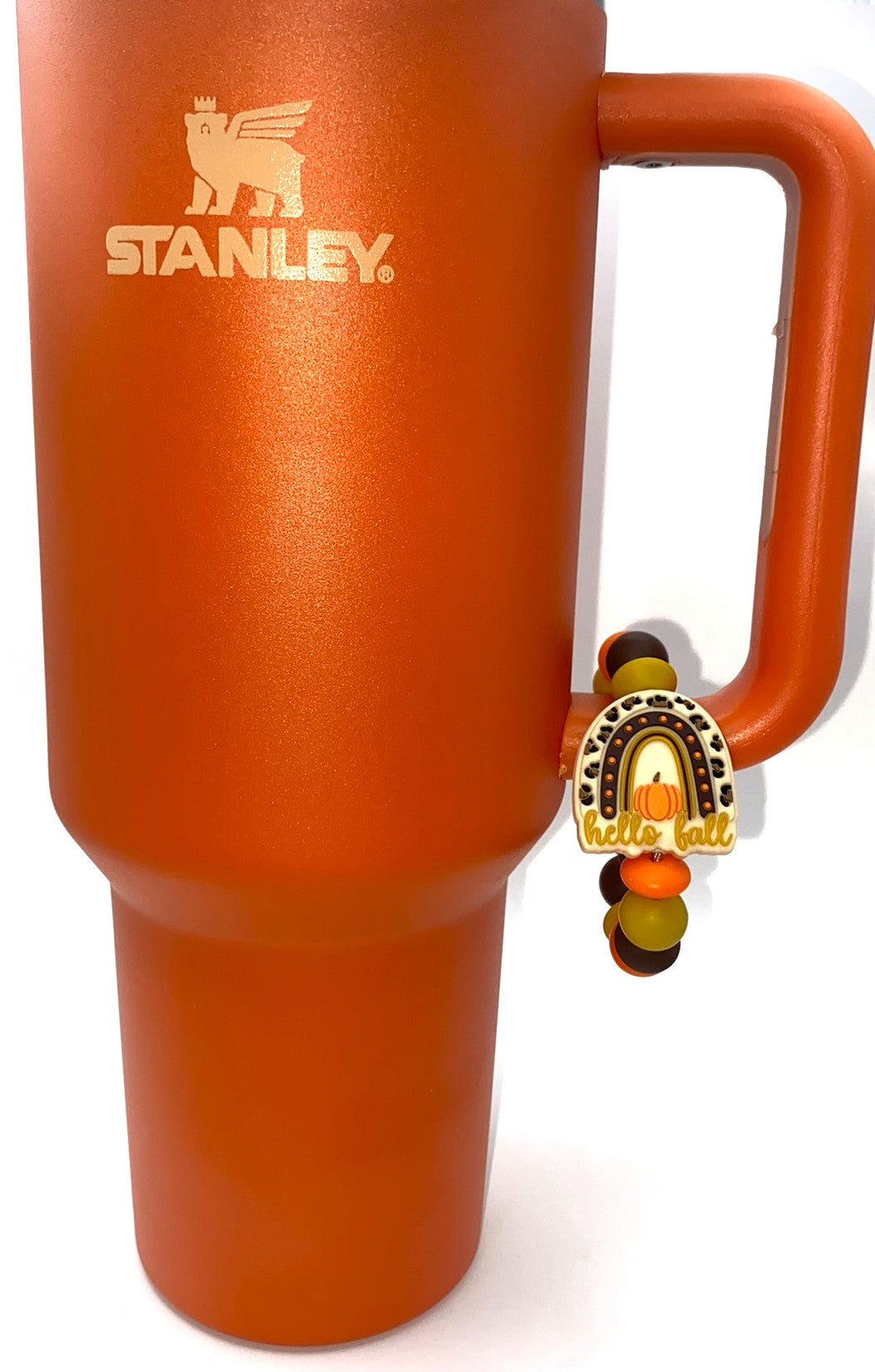 Hello Fall Rainbow Stanley Tumbler Cup Handle Charm
