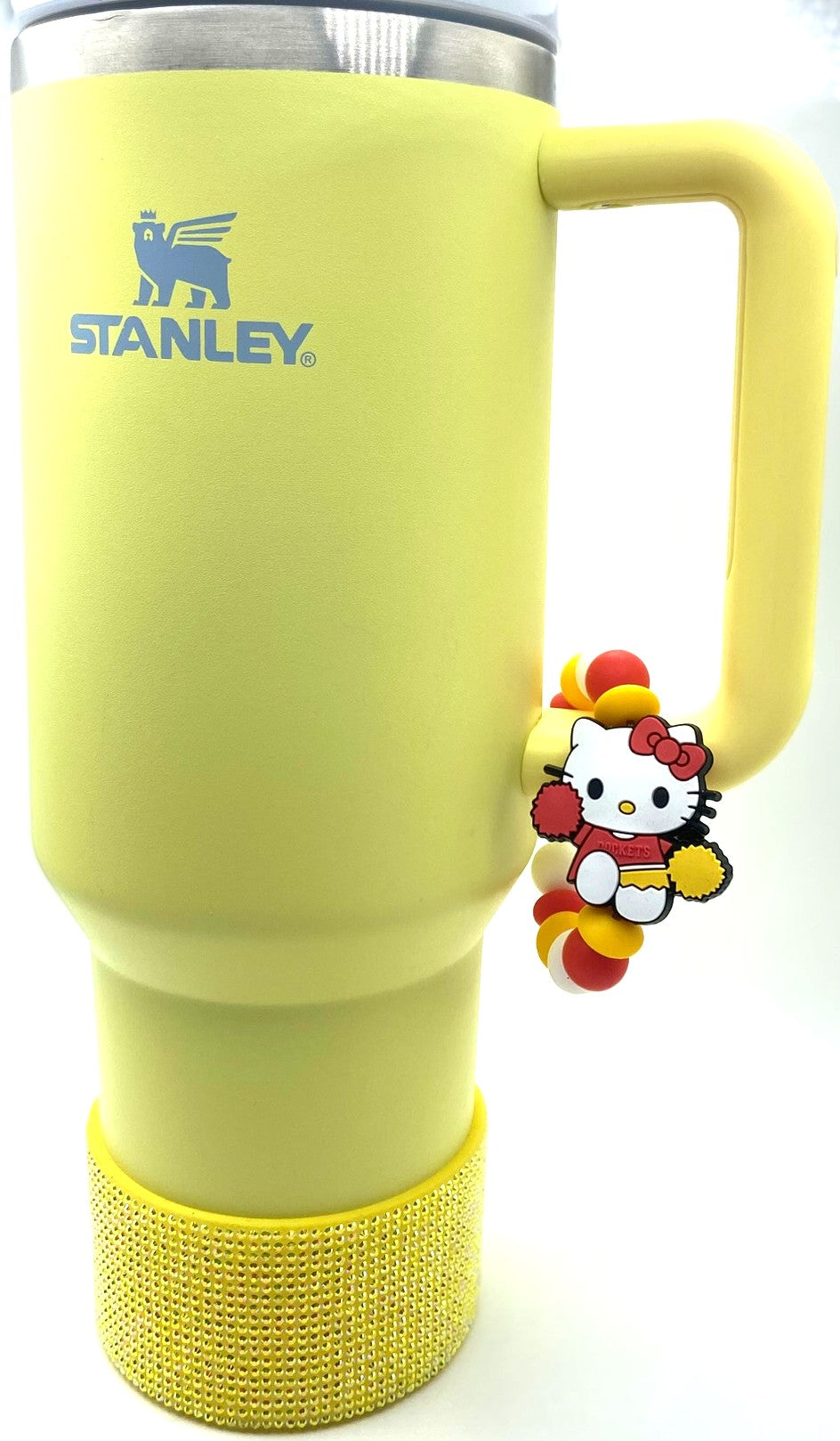 Cute Kitty Cheerleader Stanley Tumbler Cup Handle Charm