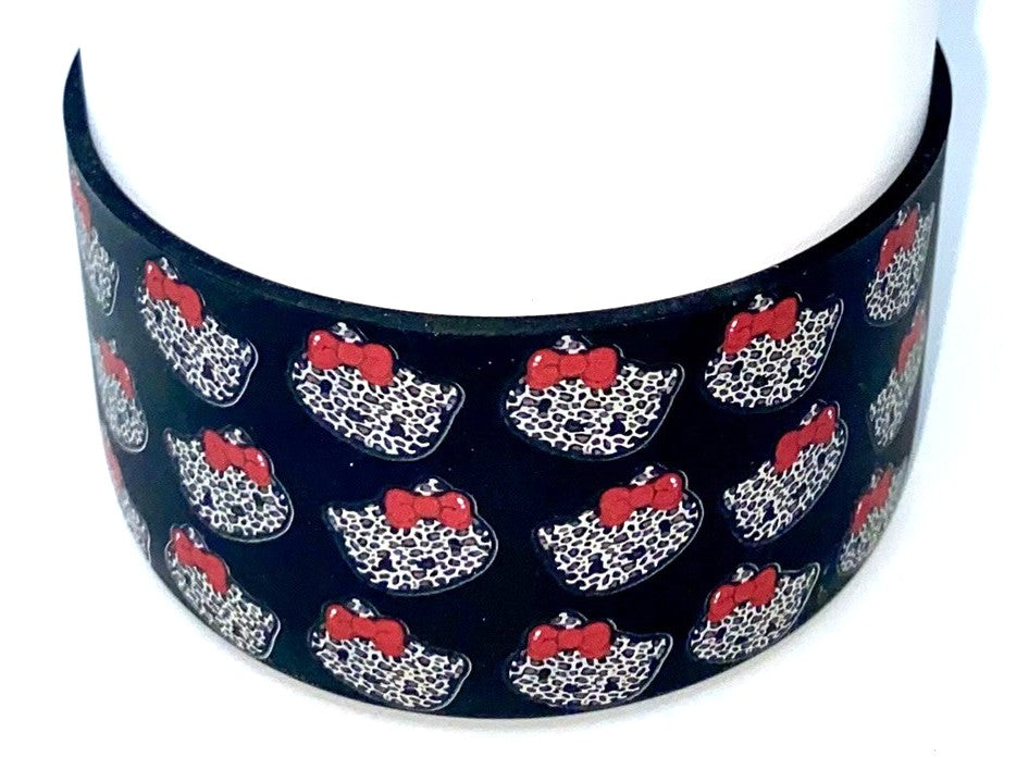 Cute HK Kitty Leopard Stanley Tumbler Boot Sleeve #70