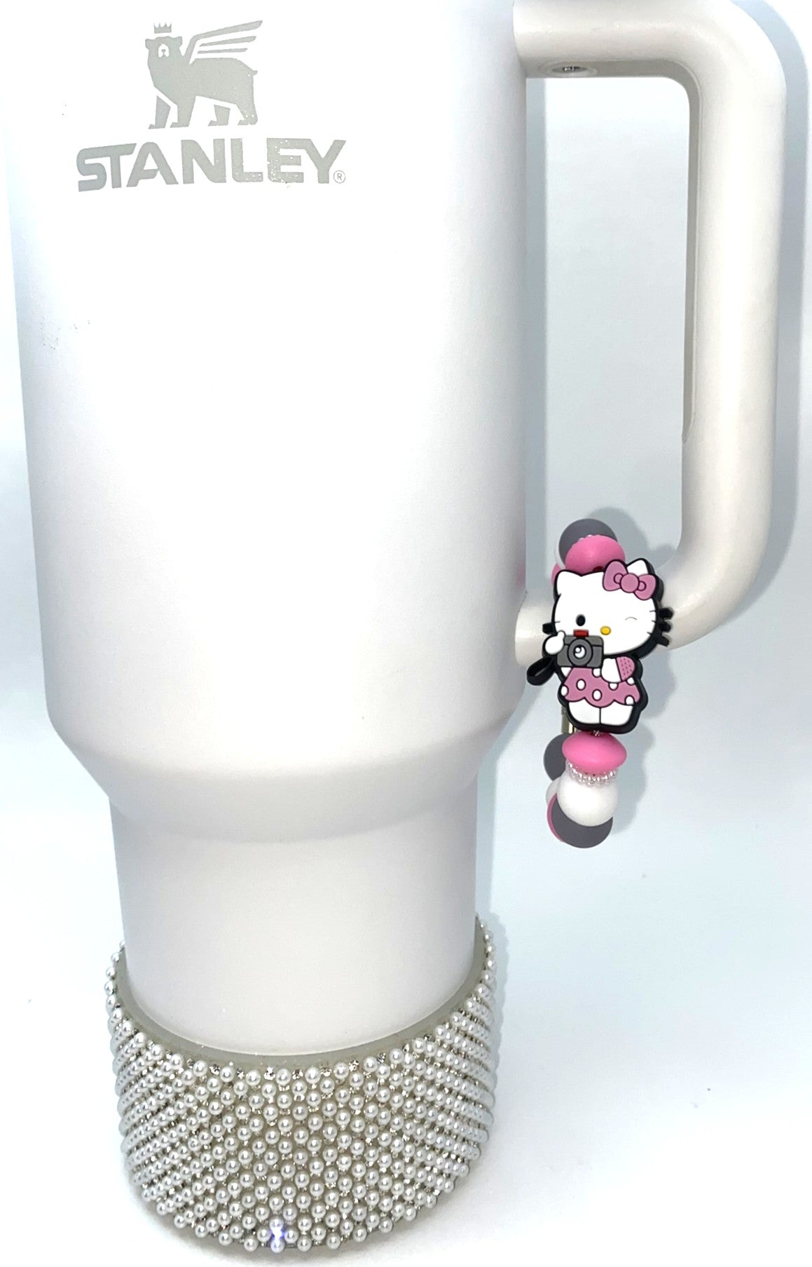 Cute Kitty w/Camera Stanley Cup Tumbler Handle Charm