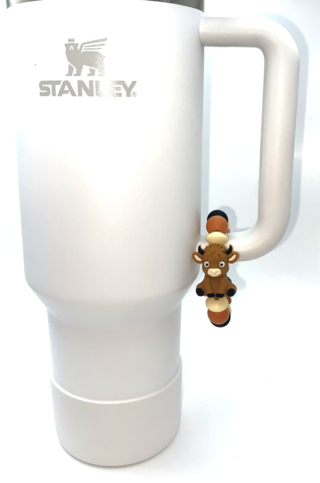 Highland Cow Brown 3D Stanley Tumbler Cup Handle Charm