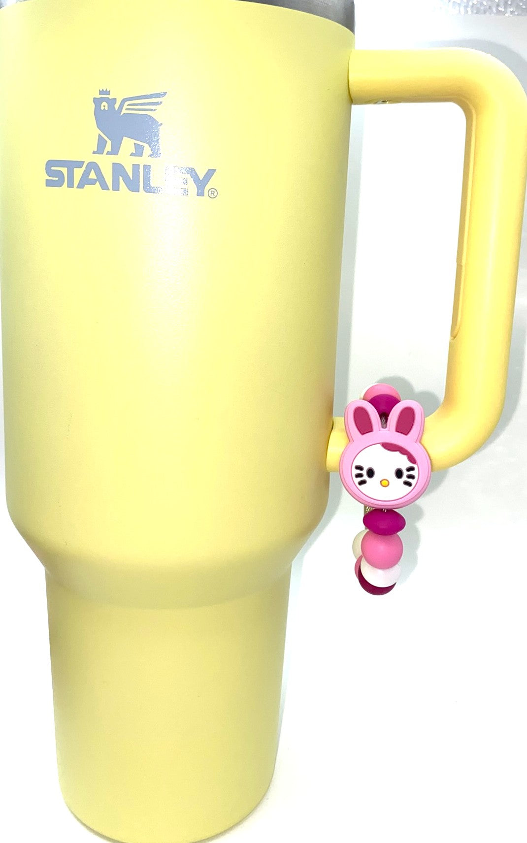 Cute Kitty HK Easter Bunny Ears Tumbler Cup Handle Charm
