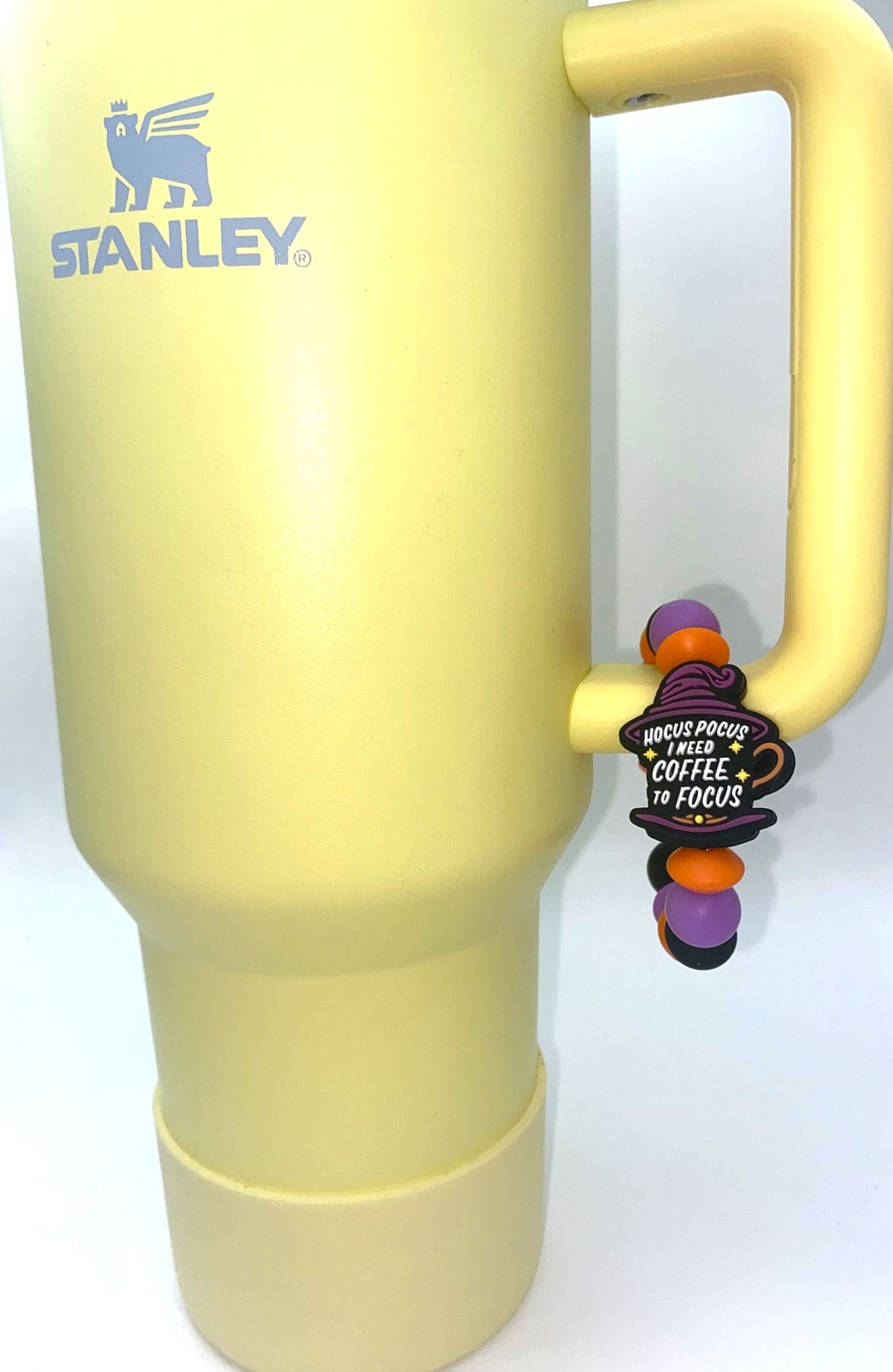 Hocus Pocus I Need Coffee To Focus Stanley Tumbler Cup Handle Charm