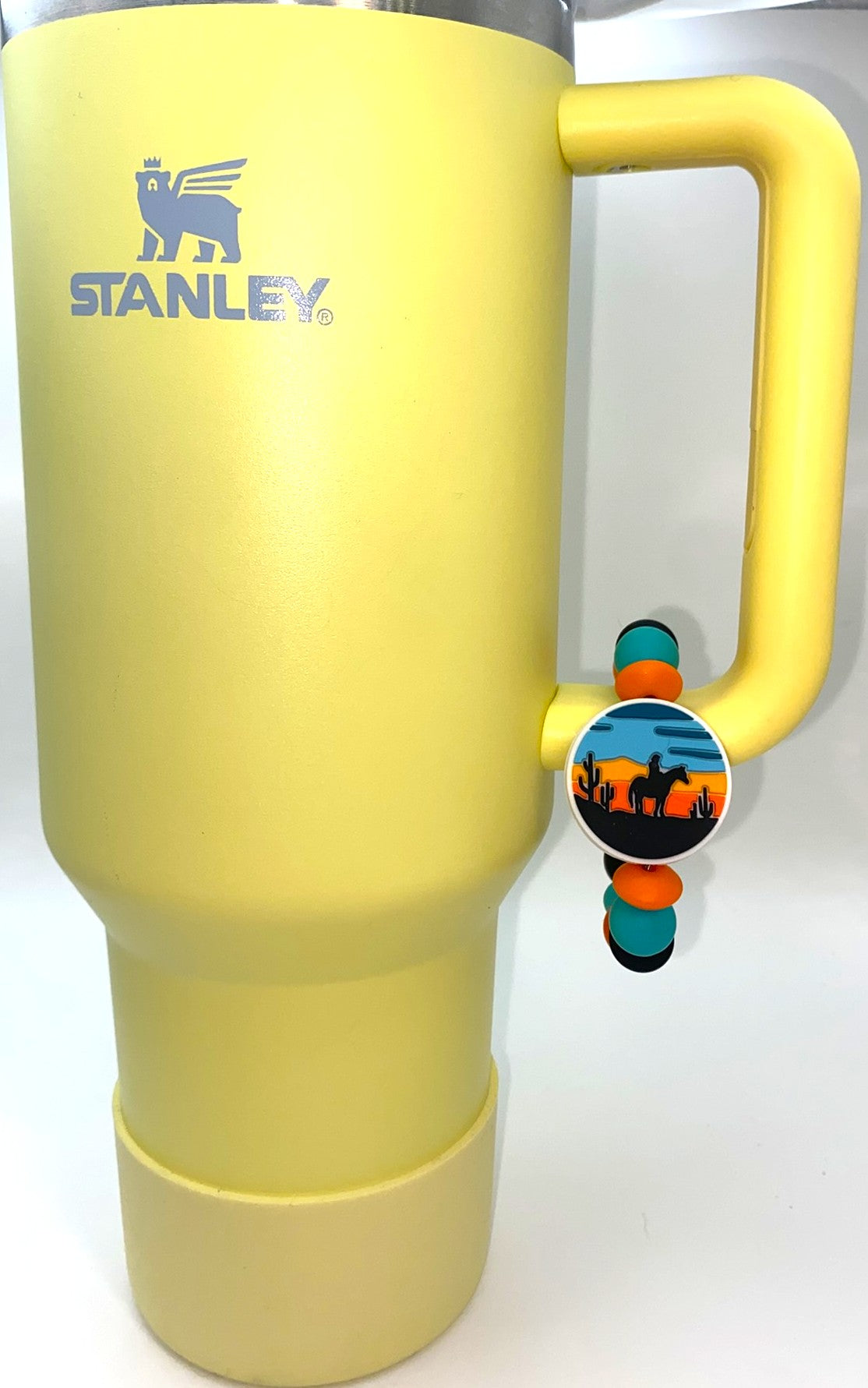 Western Desert Sunset Horse Stanley Tumbler Cup Handle Charm