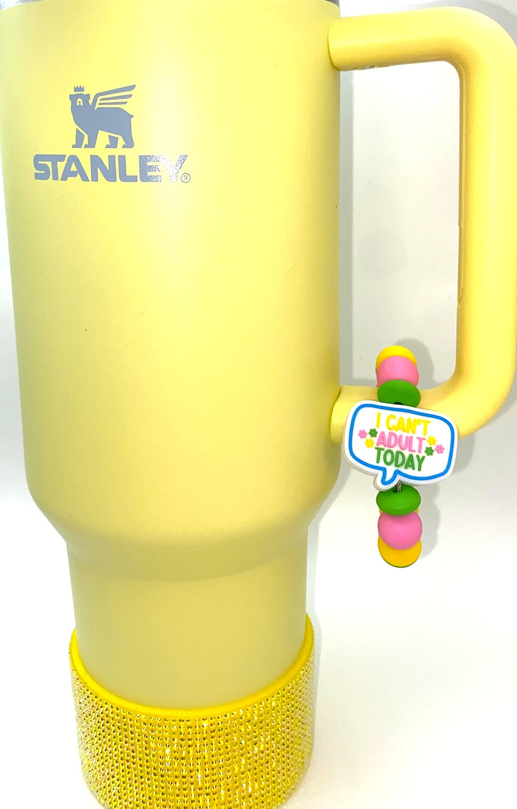 I Can't Adult Today Funny Stanley Tumbler Cup Handle Charm
