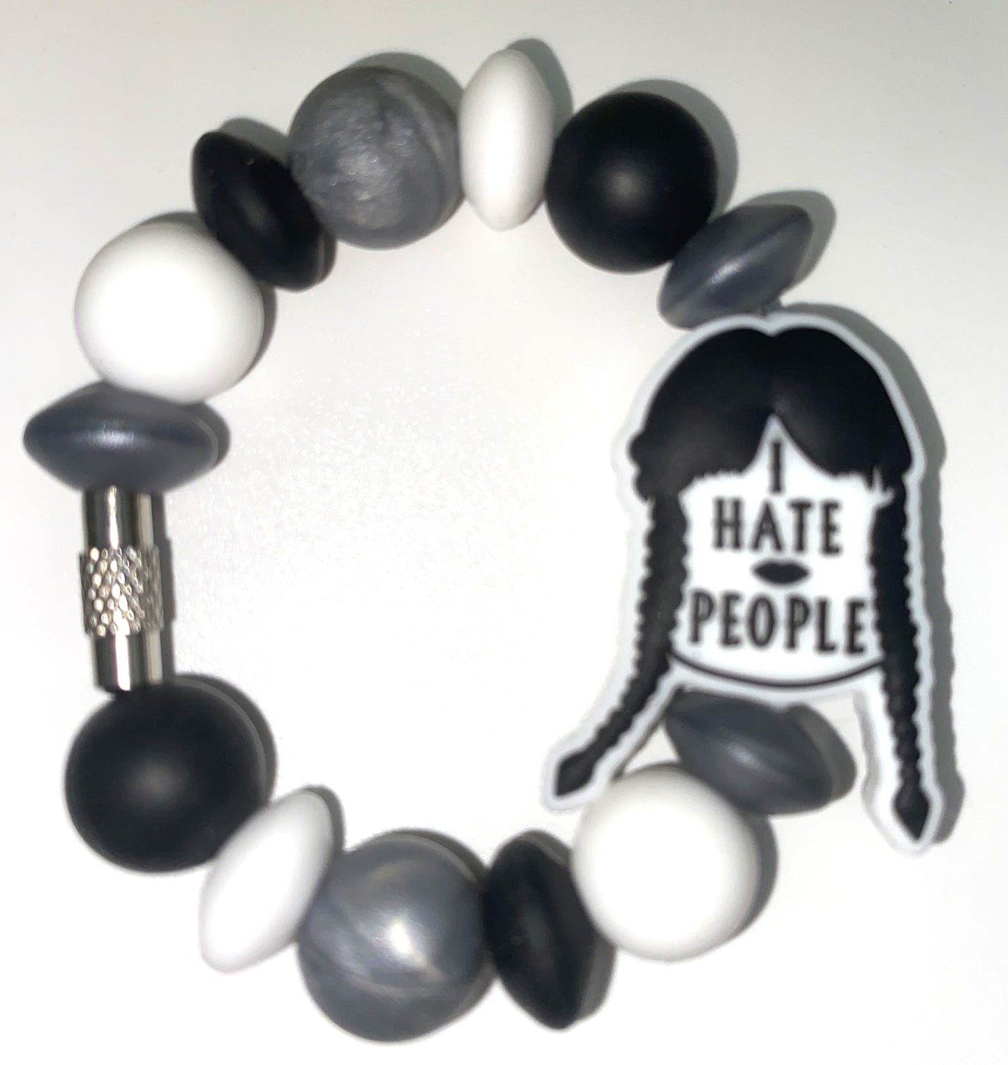 I Hate People Goth Girl Stanley Tumbler Cup Handle Charm