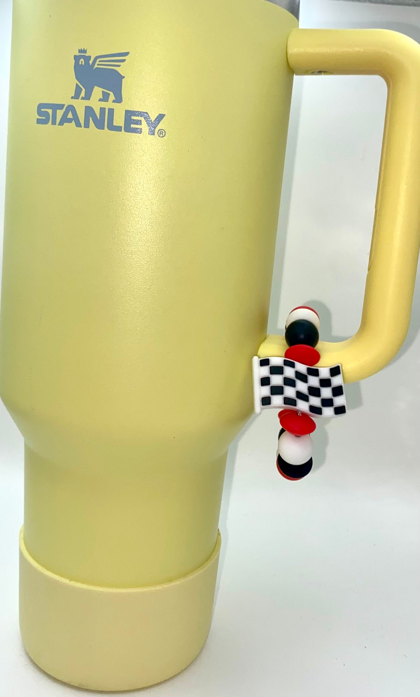 Checkered Flag Stanley Tumbler Cup Handle Charm