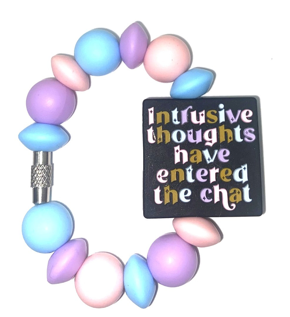 Intrusive Thoughts Have Entered The Chat Stanley Tumbler Cup Handle Charm