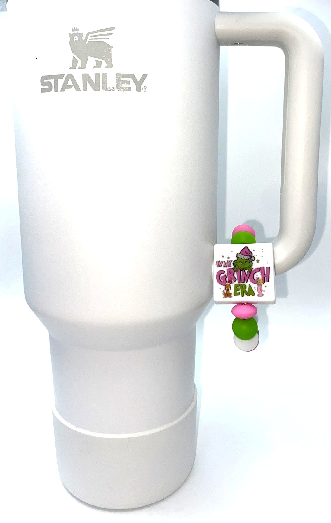 In My Grinch Era Printed Mean Green Guy Christmas Stanley Tumbler Cup Handle Charm