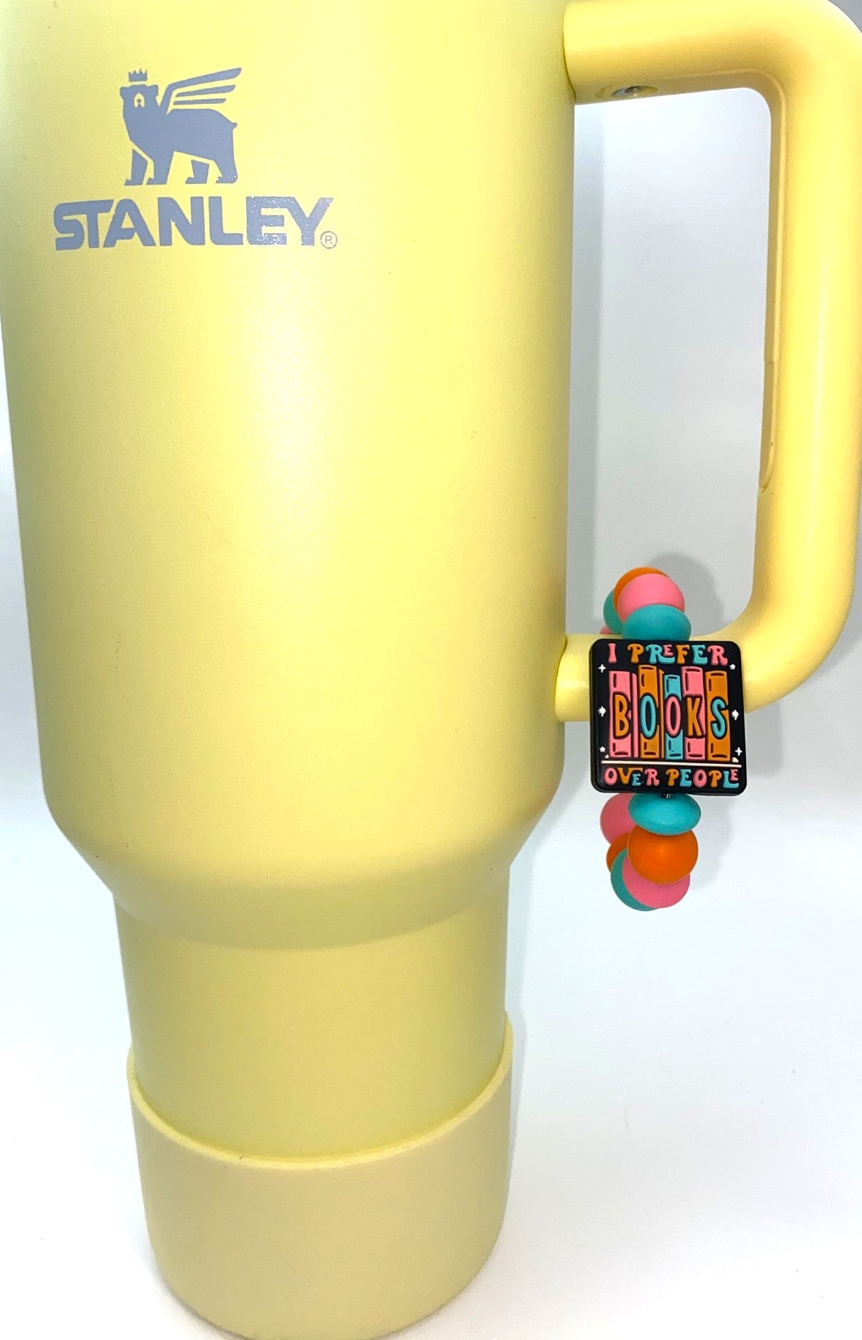 I Prefer Books Over People Stanley Tumbler Cup Handle Charm
