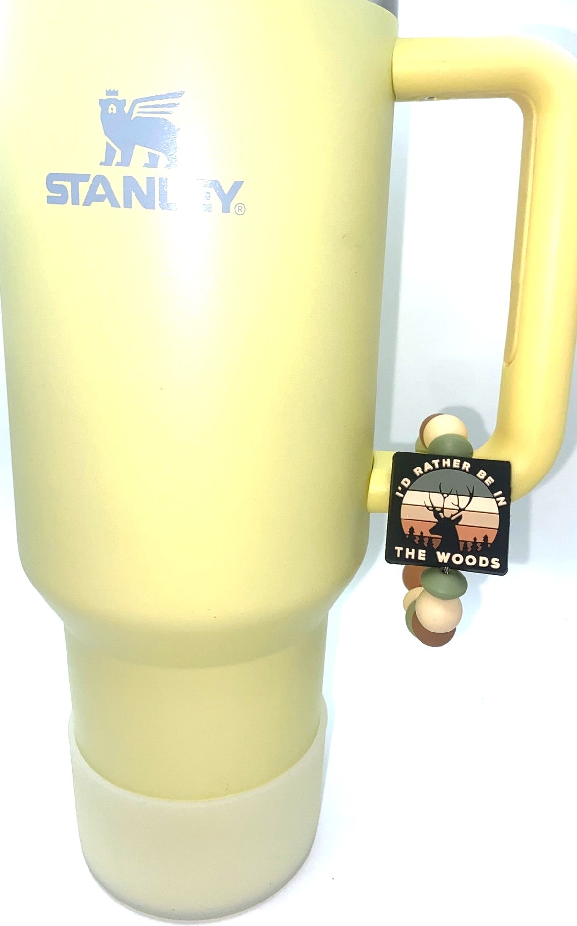 I'd Rather Be In The Woods Deer Stanley Tumbler Cup Handle Charm